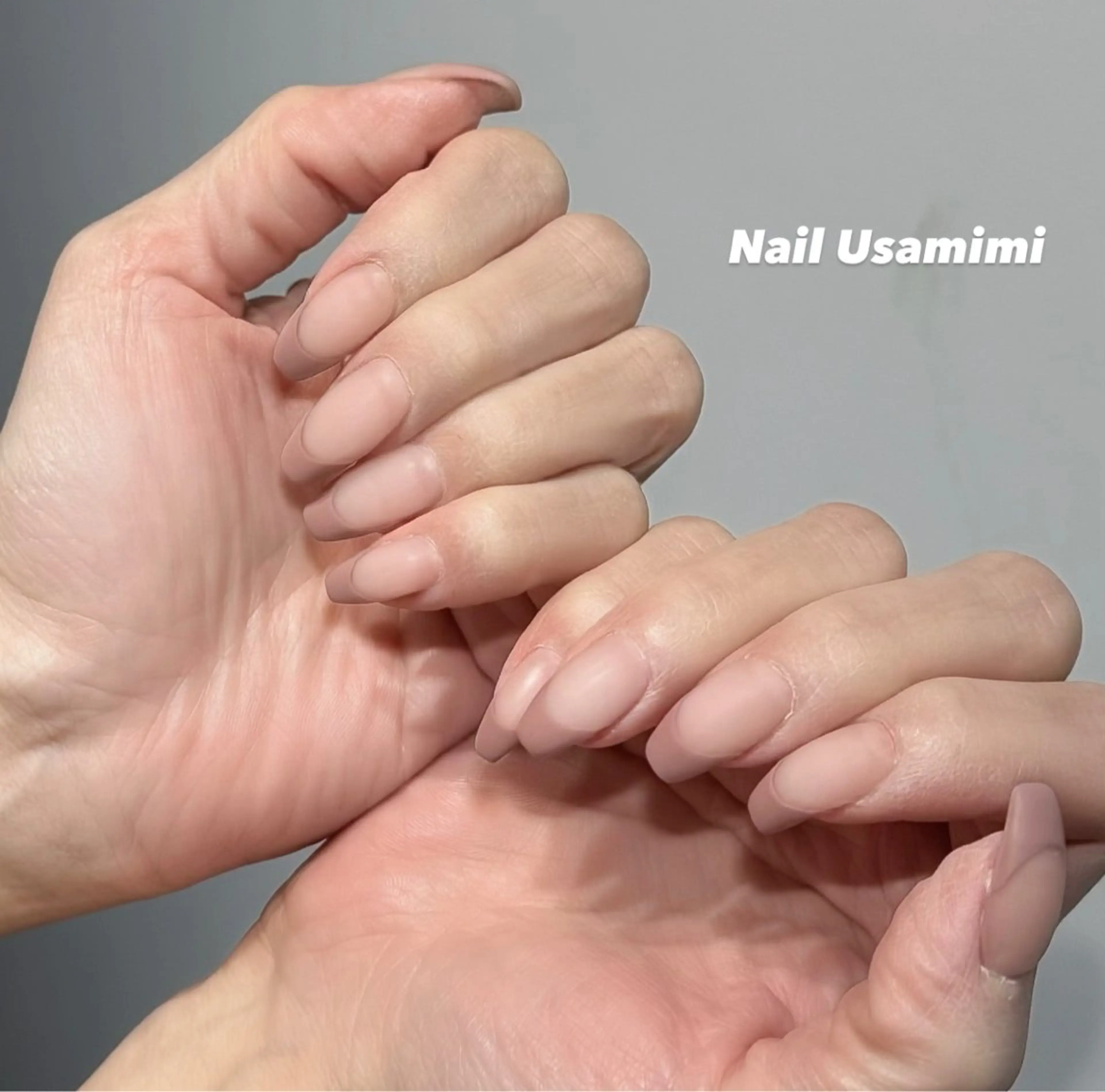 ネイル フレンチネイル ピンク シンプルネイル 春ネイル ハンドネイル 本町ネイルNail UsaMimiのネイルデザイン