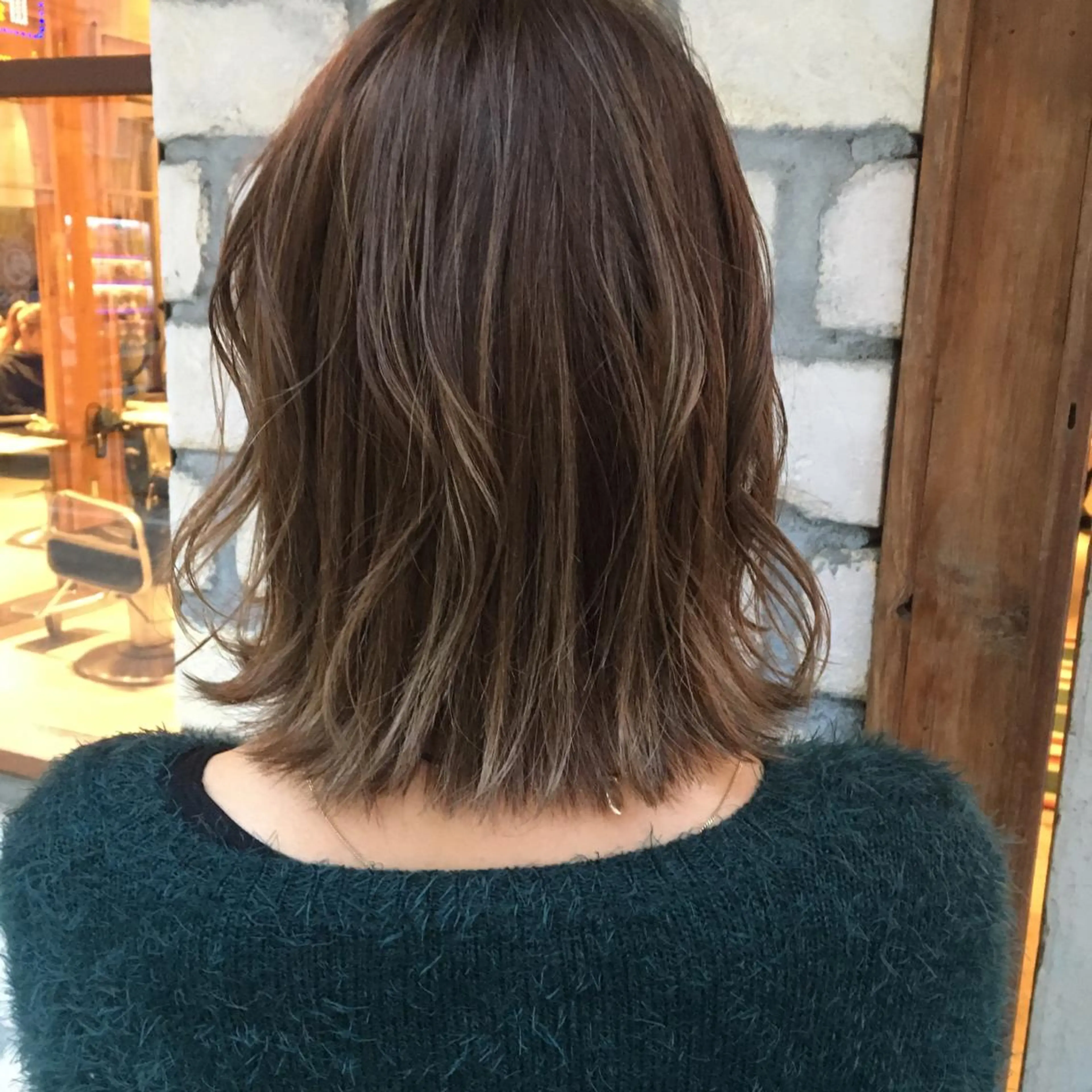 ミディアム カラー ベージュカラー ハイライトカラー ハイライト マンツーマン美容師 立川　♡MIHO♡のヘアスタイル