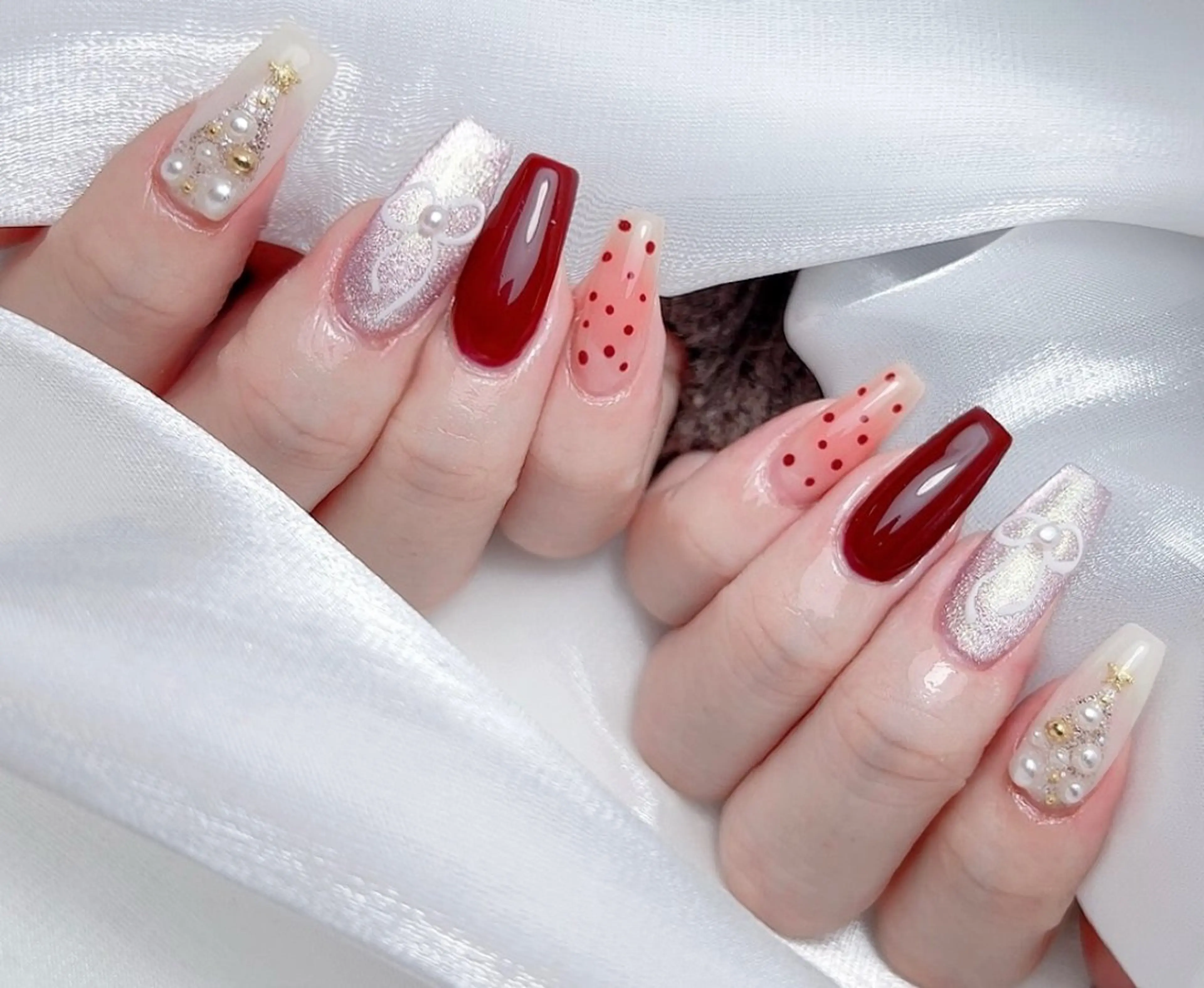 ネイル ハンドネイル M🌷nail 長さだし専門店のネイルデザイン