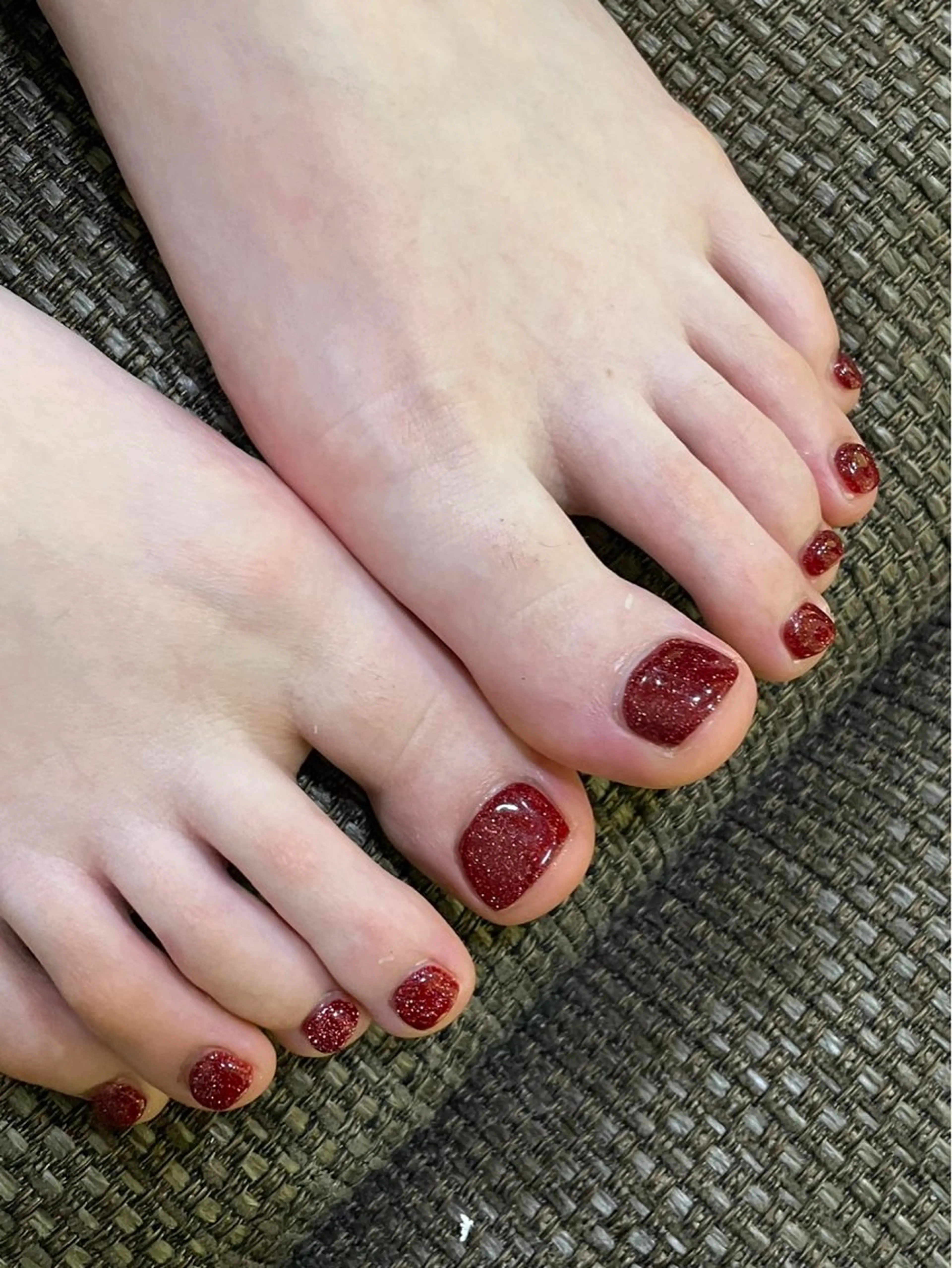 フットネイル【オフなし】𓂃🫧‪爪に優しいパラジェル使用❣️の写真