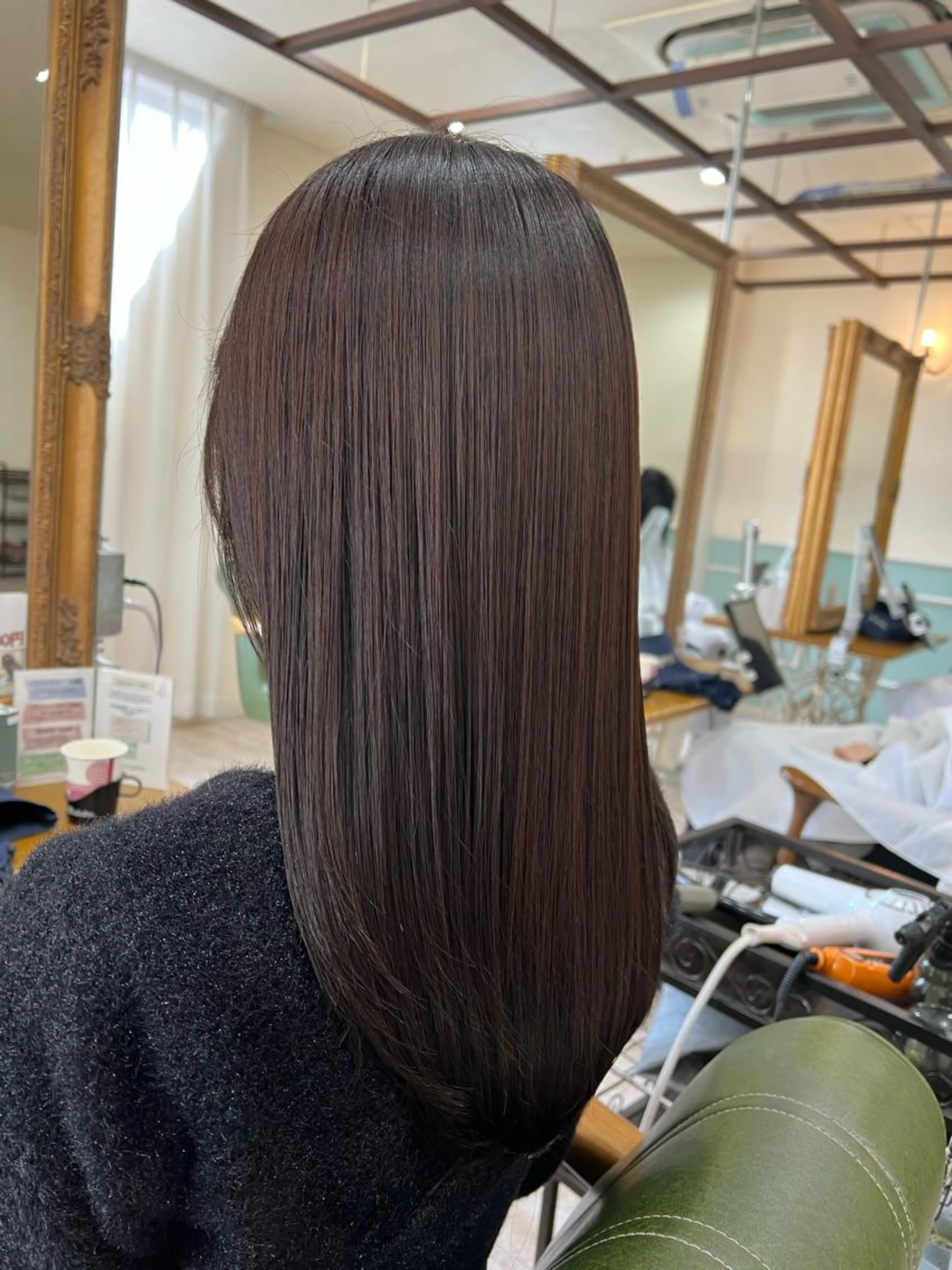 【カット】+【顔周り縮毛】+【5stepトリートメント】+【ケアプロ(トリートメントの促進機)】の写真