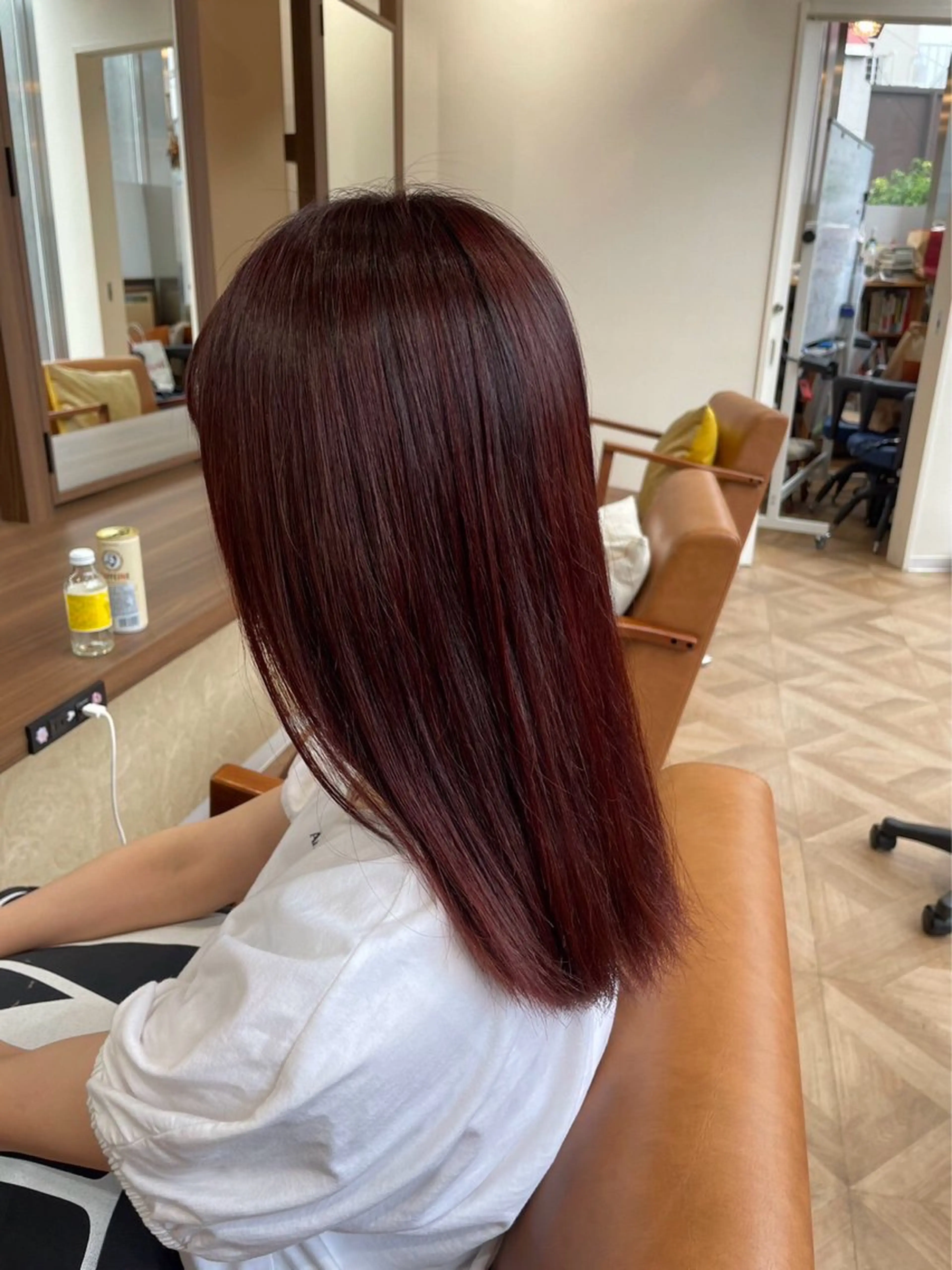 ミディアム ヘアカラー ササキ カンタのヘアスタイル