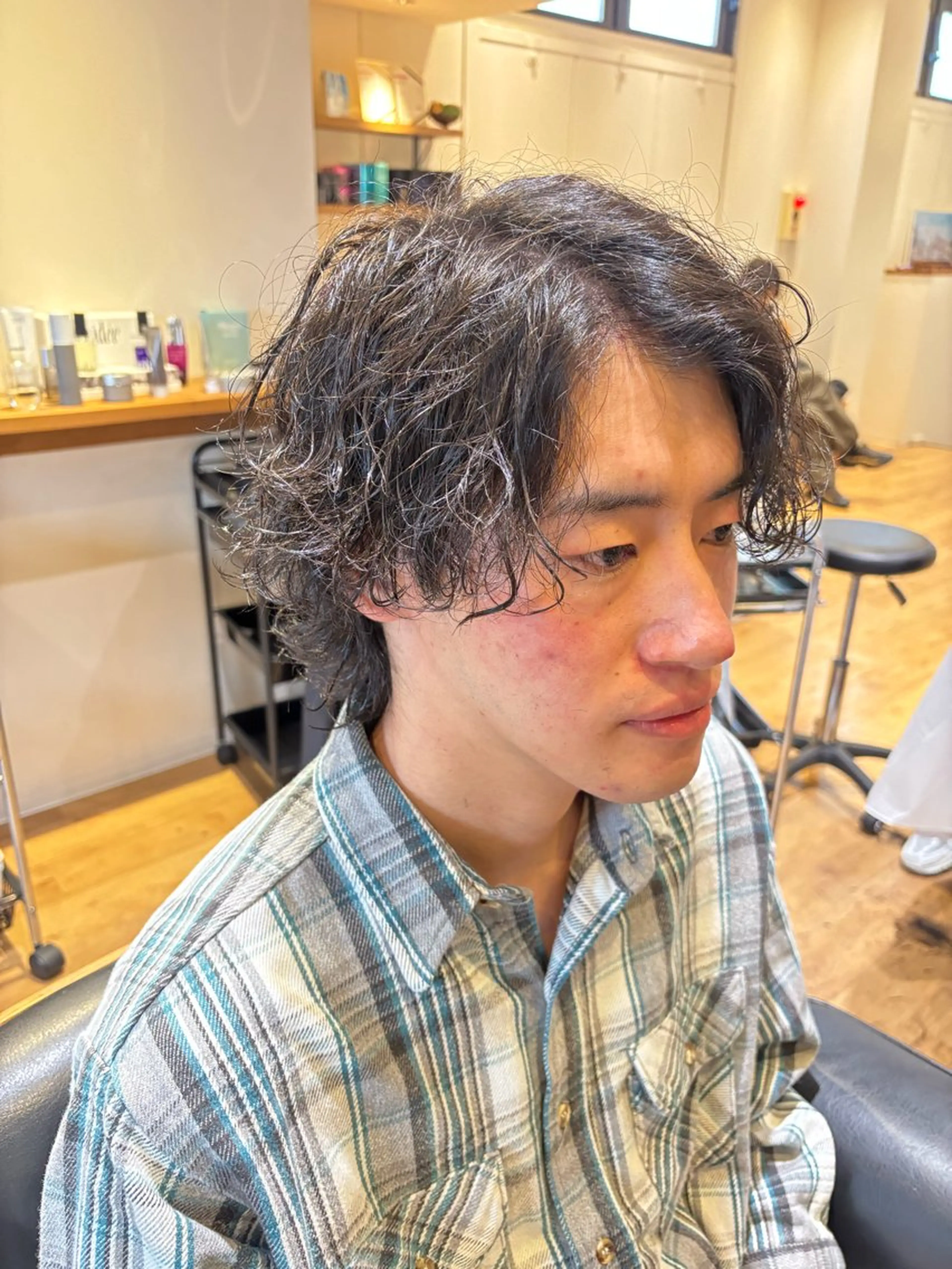 パーマ メンズ 水谷 俊一のヘアスタイル