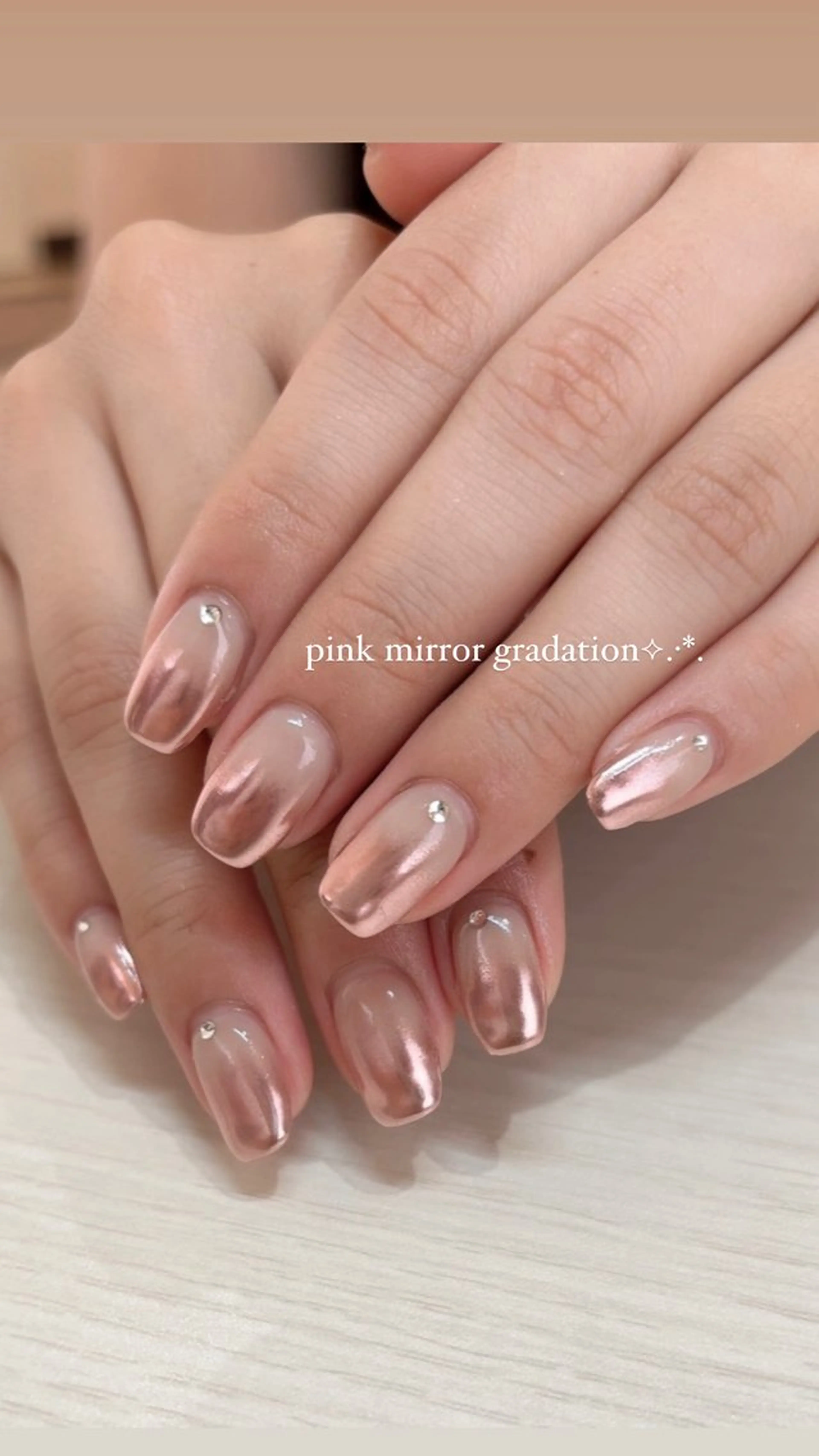 ネイル フレンチネイル ミラーネイル ハンドネイル beautiful meみくのネイルデザイン