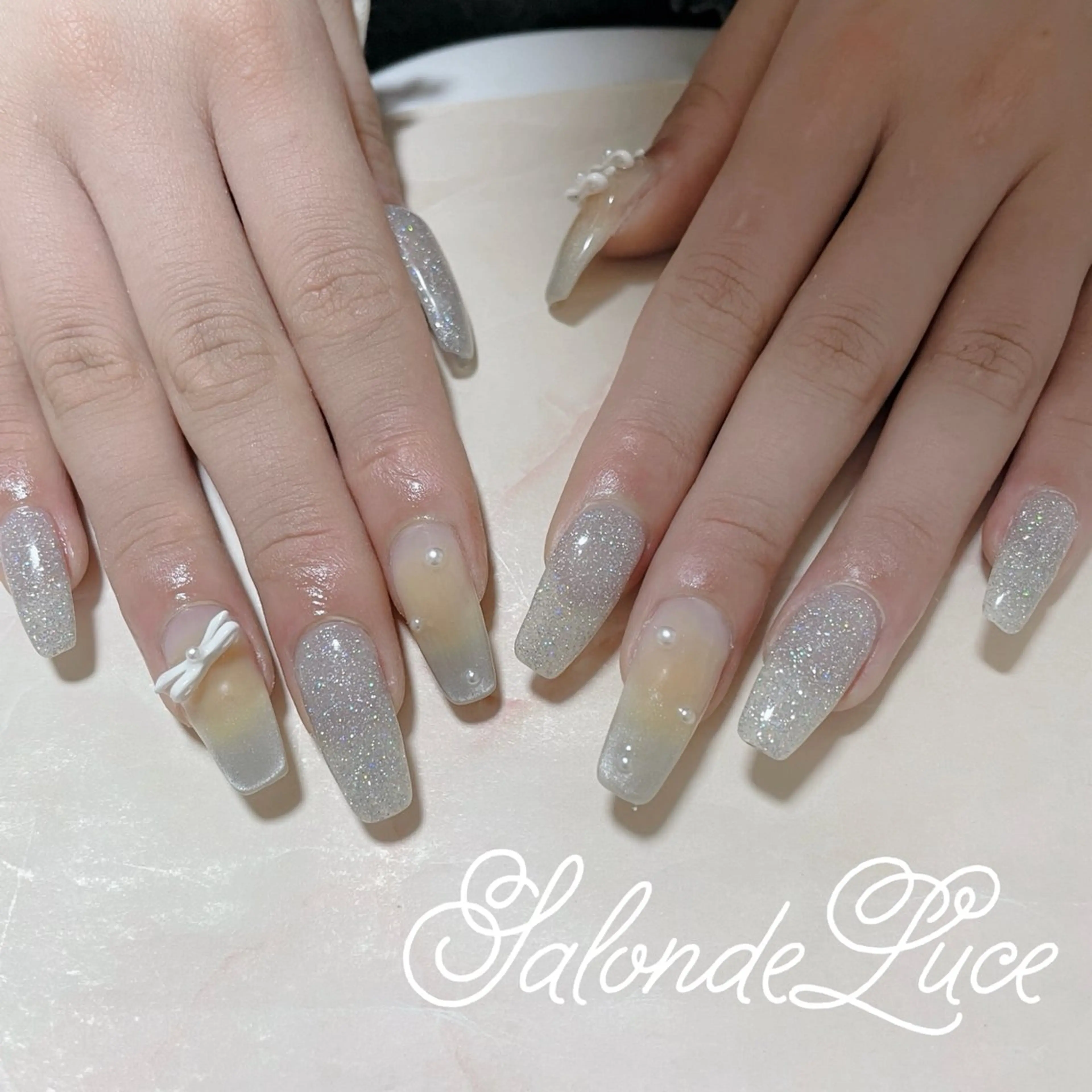 ネイル チークネイル マグネットネイル Salon de Luceのネイルデザイン