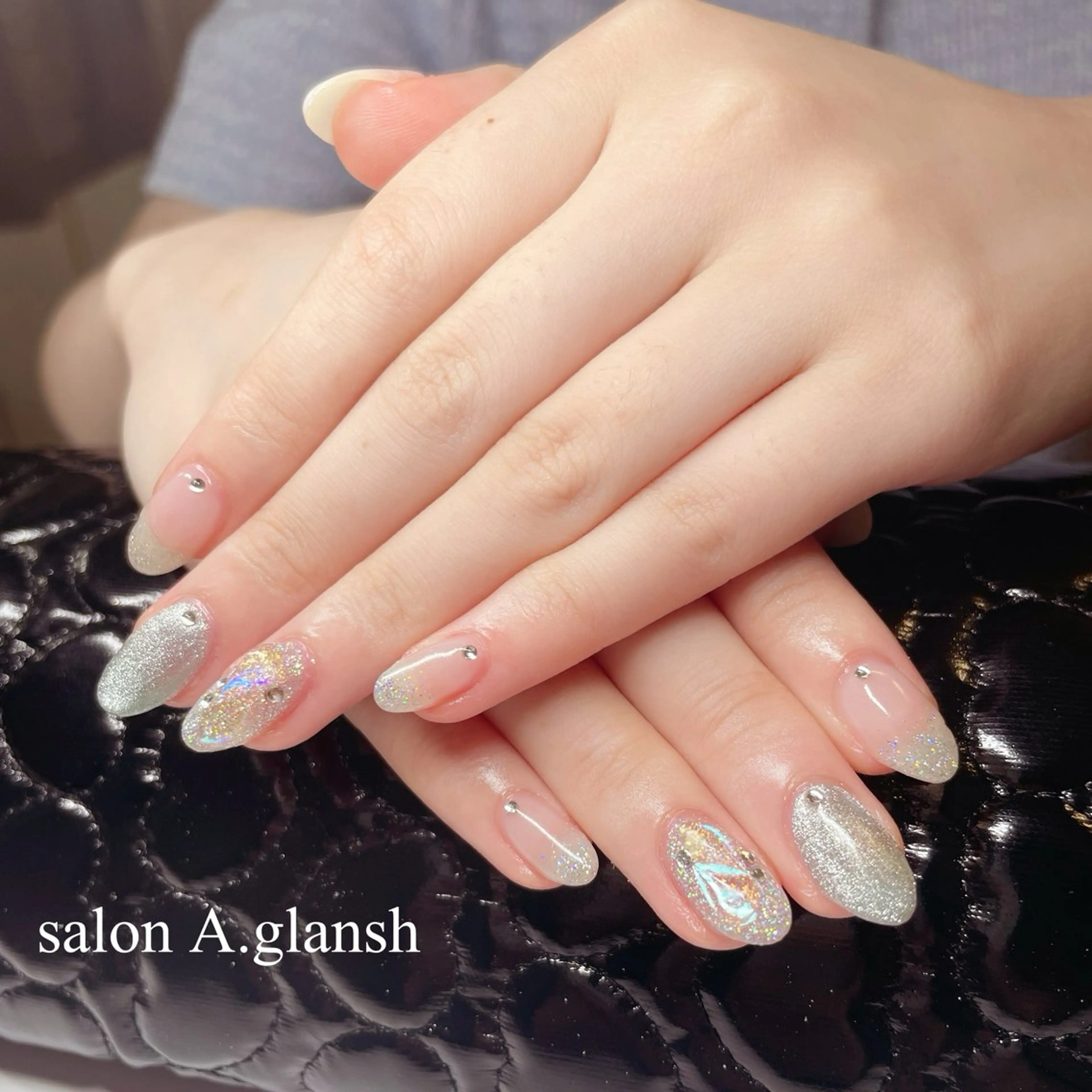 ネイル アートネイル 持ち込み ハンドネイル salon A.glansh所属・肌質改善salon♪ 効果がわかる♪南森町のネイルデザイン