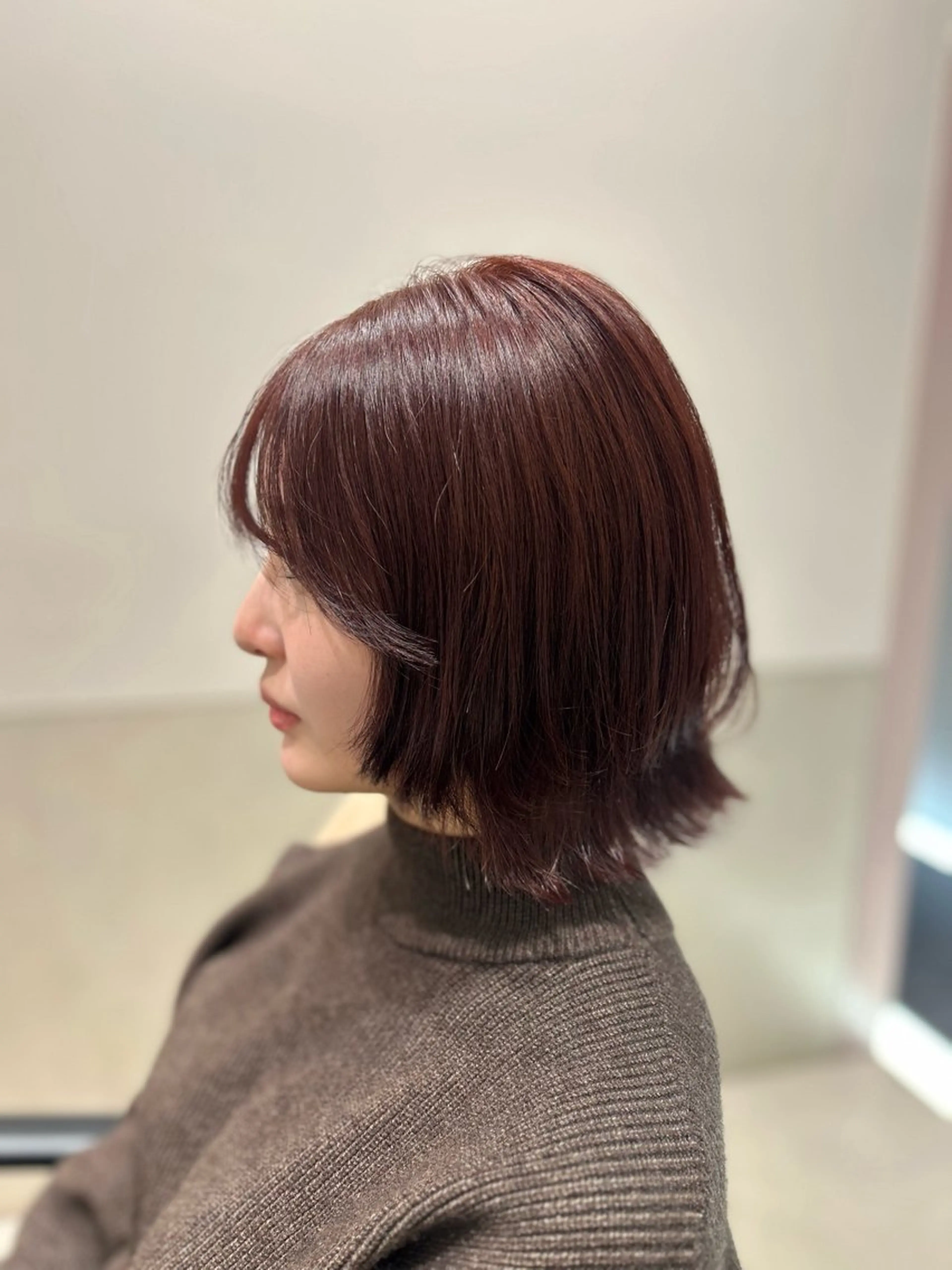 セミロング カラー ヘアアレンジ ヘアカラー トリートメント mai🍑暖色カラー /レイヤー💖のヘアスタイル