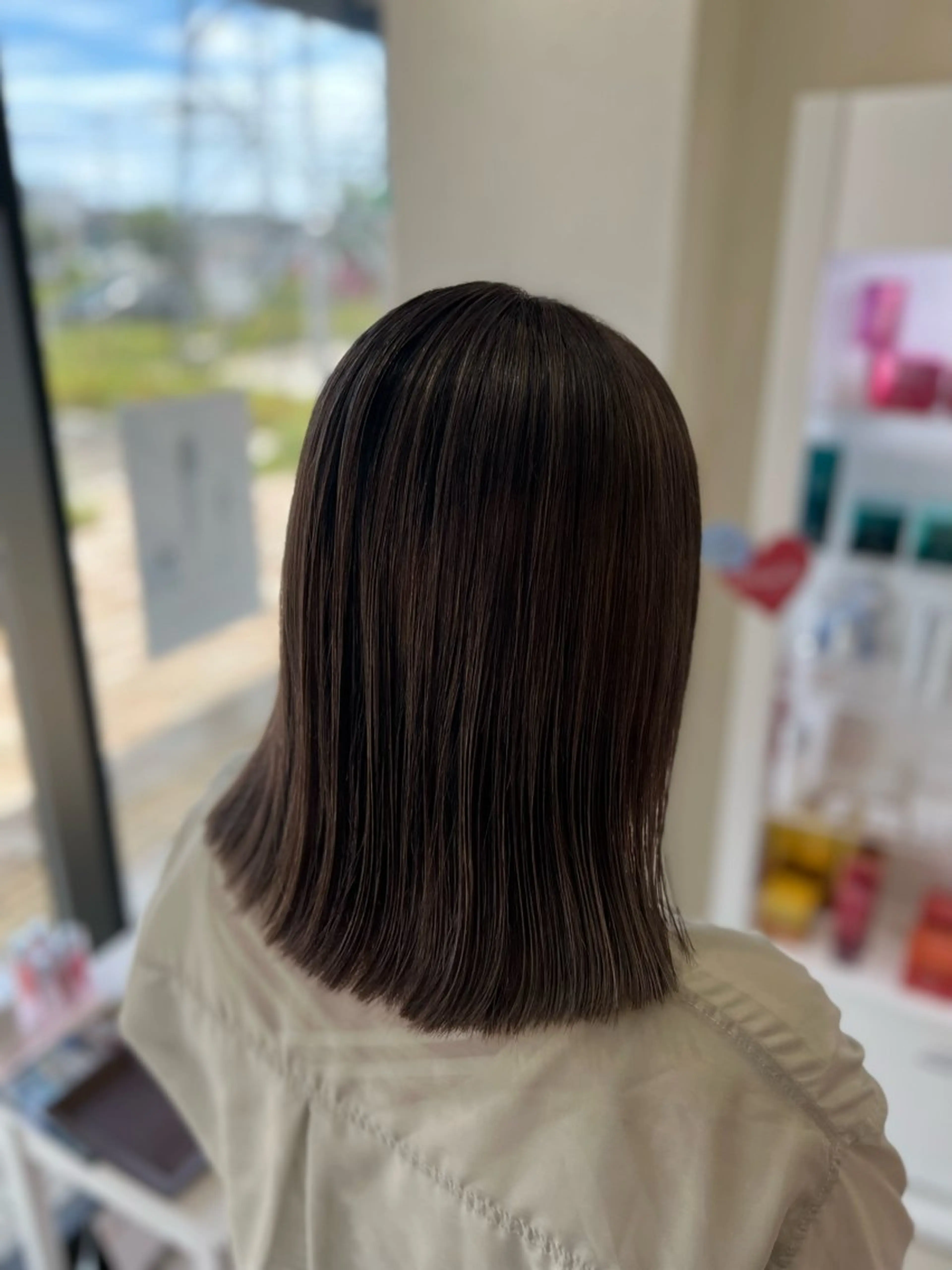 セミロング カラー ヘアカラー 太白区/白髪ぼかし ハイライト/千葉達人のヘアスタイル