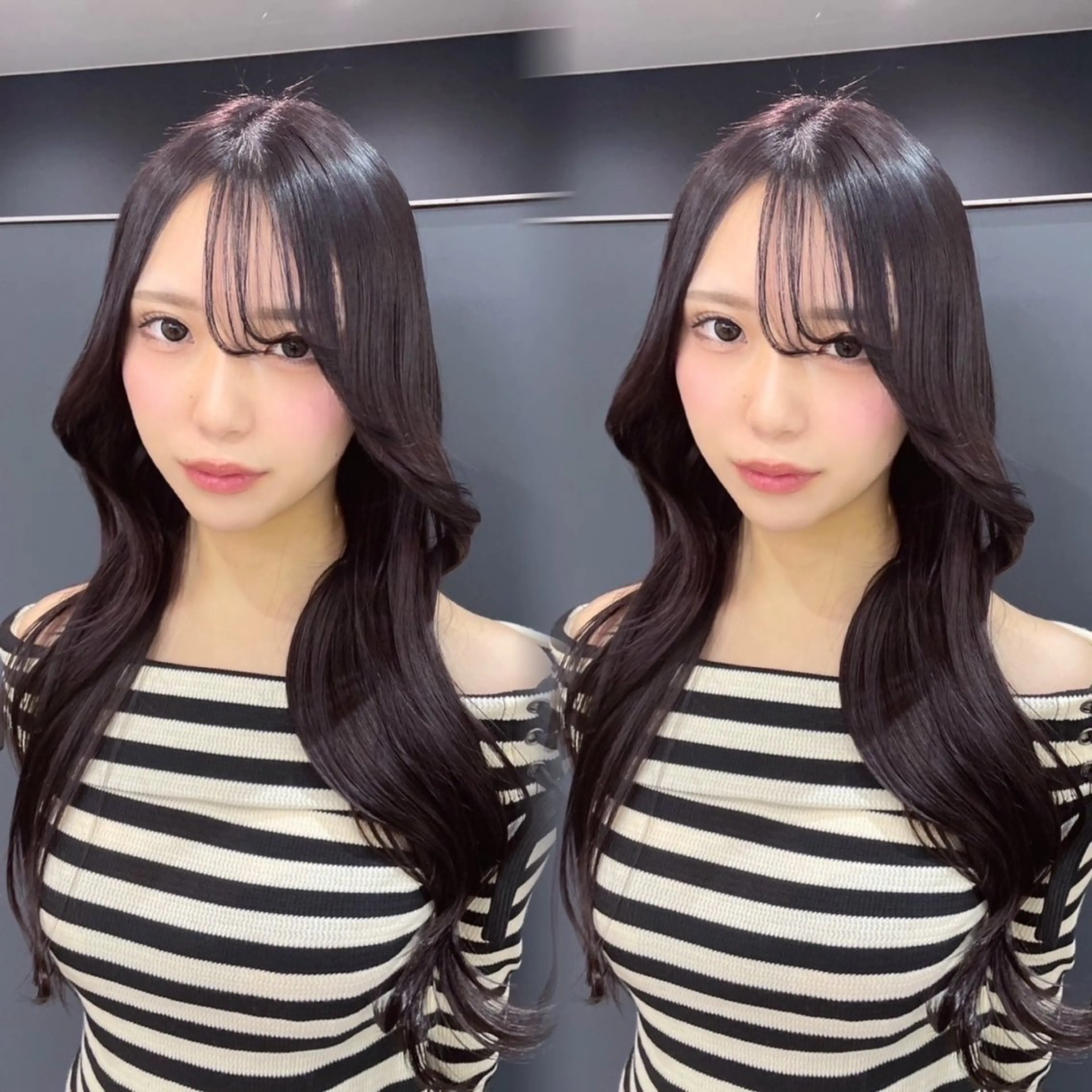 ロング カラー 透明感カラー くびれヘア 小顔カット ヘアカラー トリートメント 葉南 /LIANのヘアスタイル