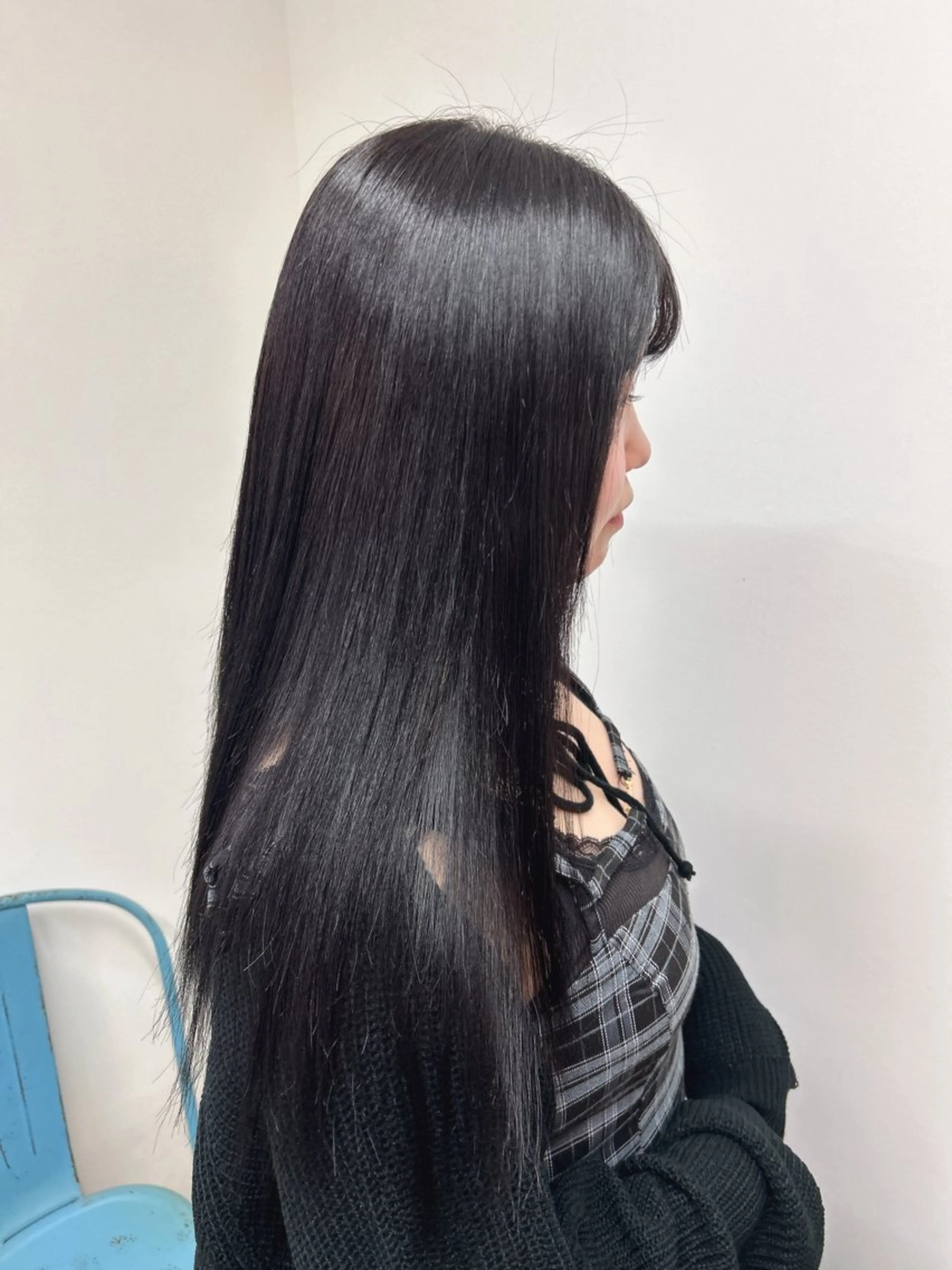 ロング カラー カット ヘアカラー トリートメント 伶風/ボブ/ ハッシュカットのヘアスタイル