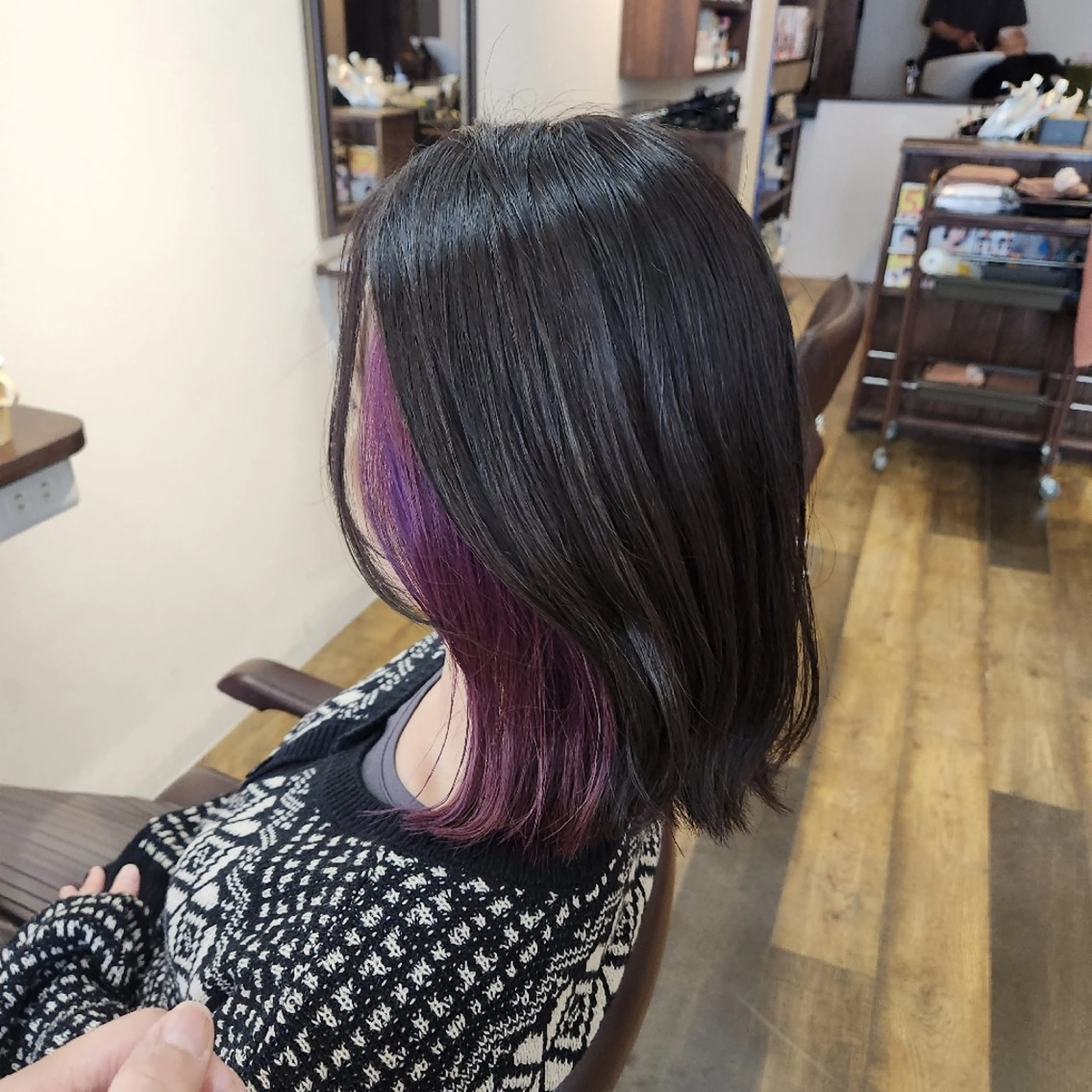 ミディアム 龍 悠紀のヘアスタイル