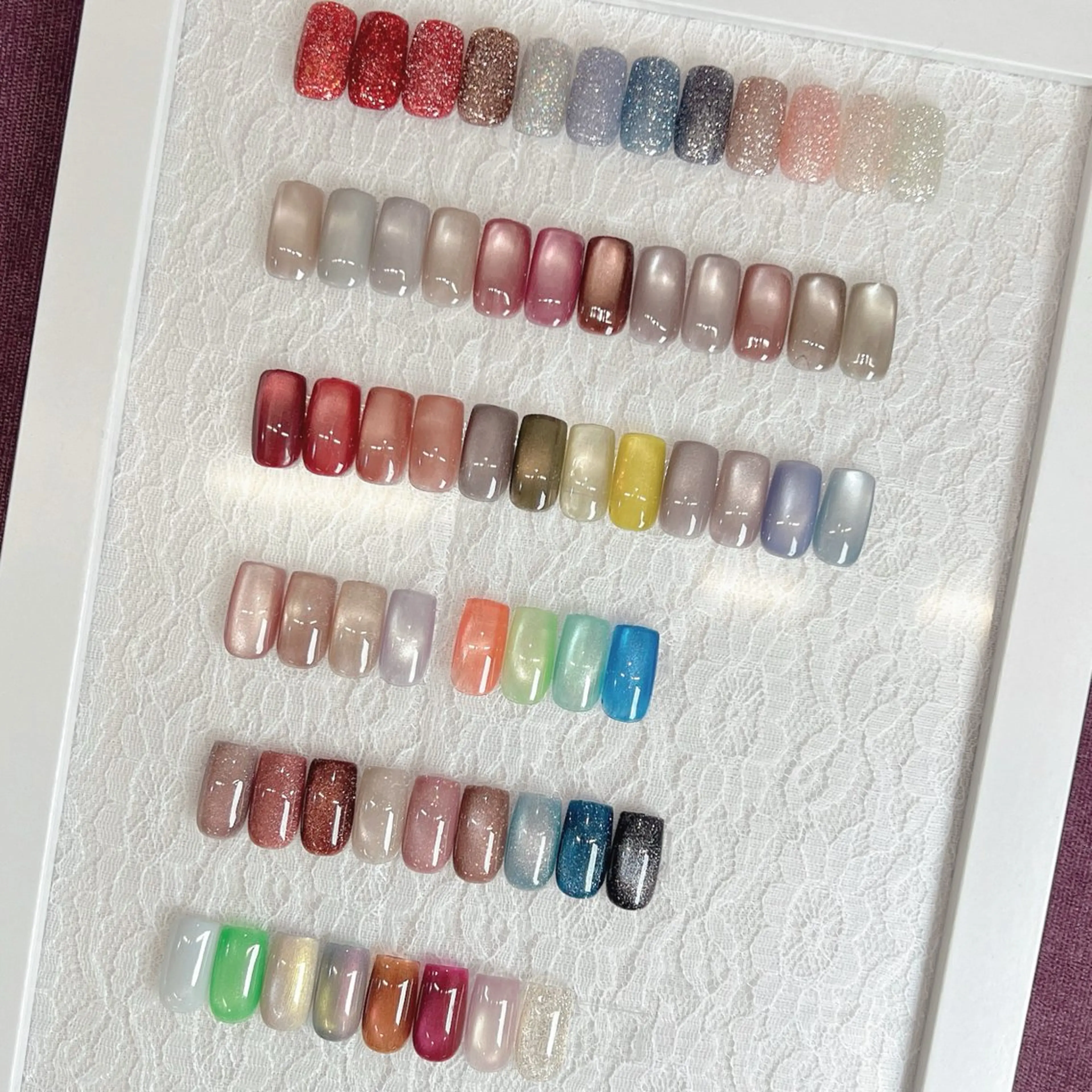 ネイル フラッシュネイル マグネットネイル ハンドネイル Saki .のネイルデザイン