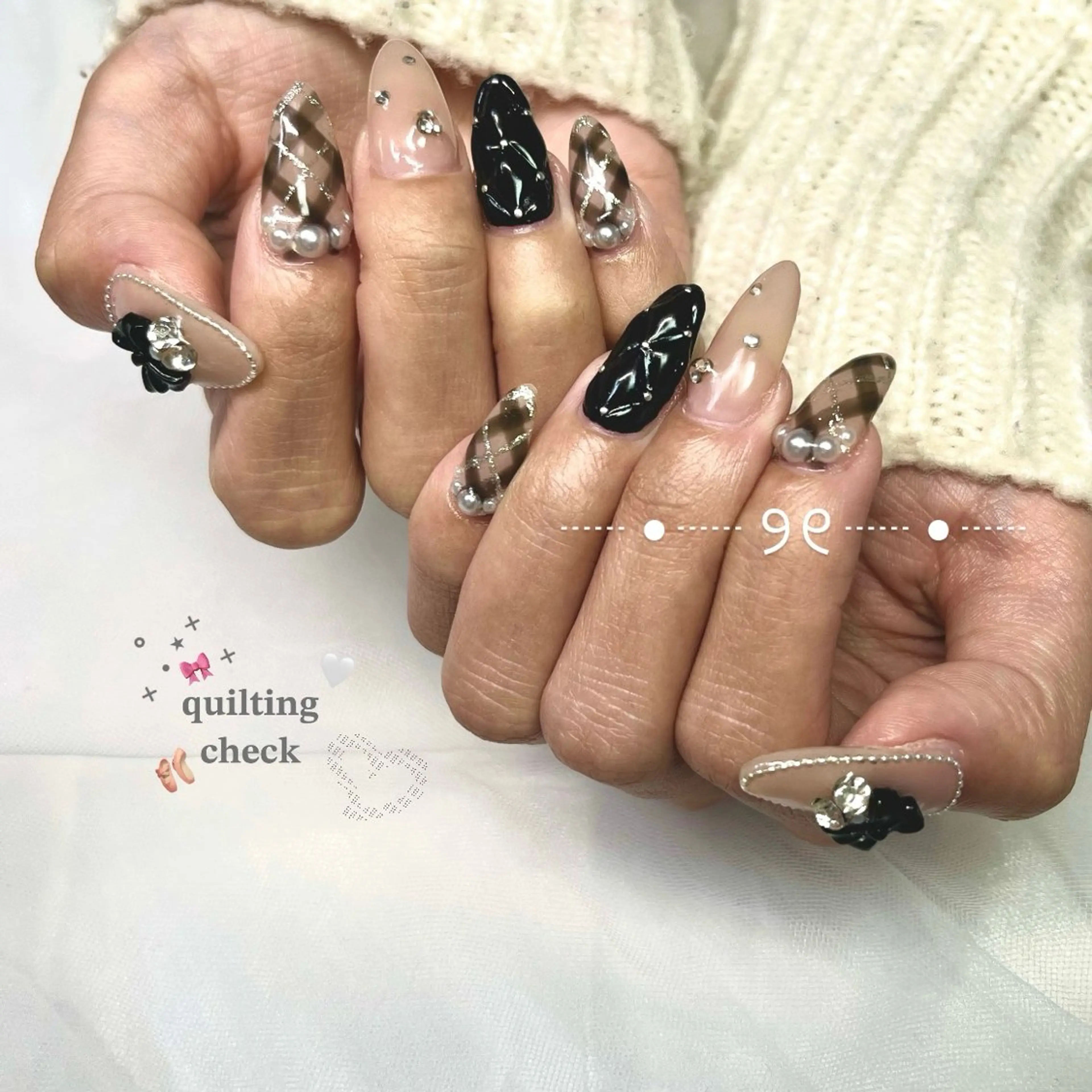 ネイル 長さ出し フラッシュネイル ジェルネイル マグネットネイル 持ち込み ハンドネイル 🌷Gemini nami🌷のネイルデザイン