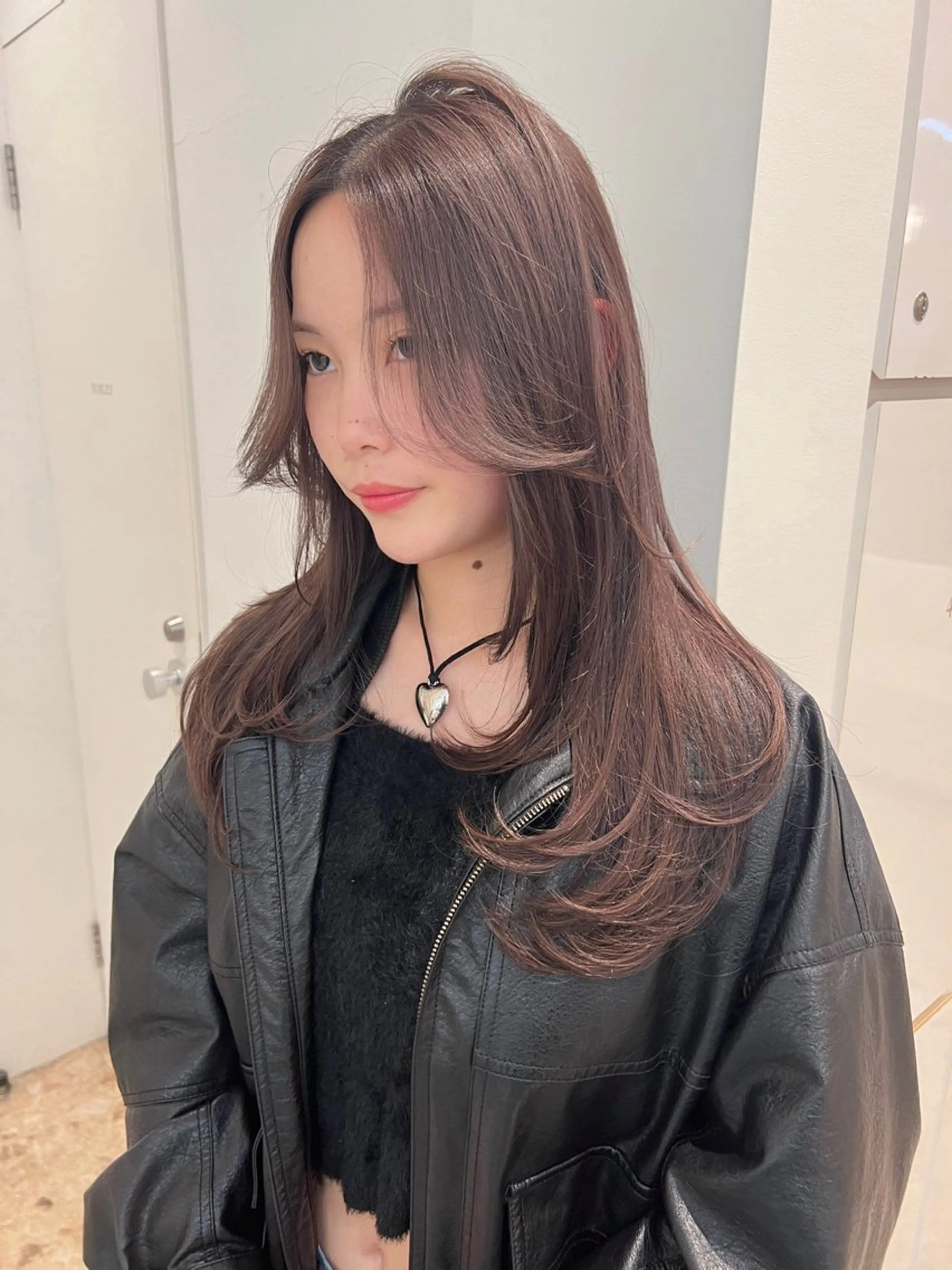 セミロング ヘアアレンジ 艶カラー/髪質改善 顔まわり/内藤　輝のヘアスタイル