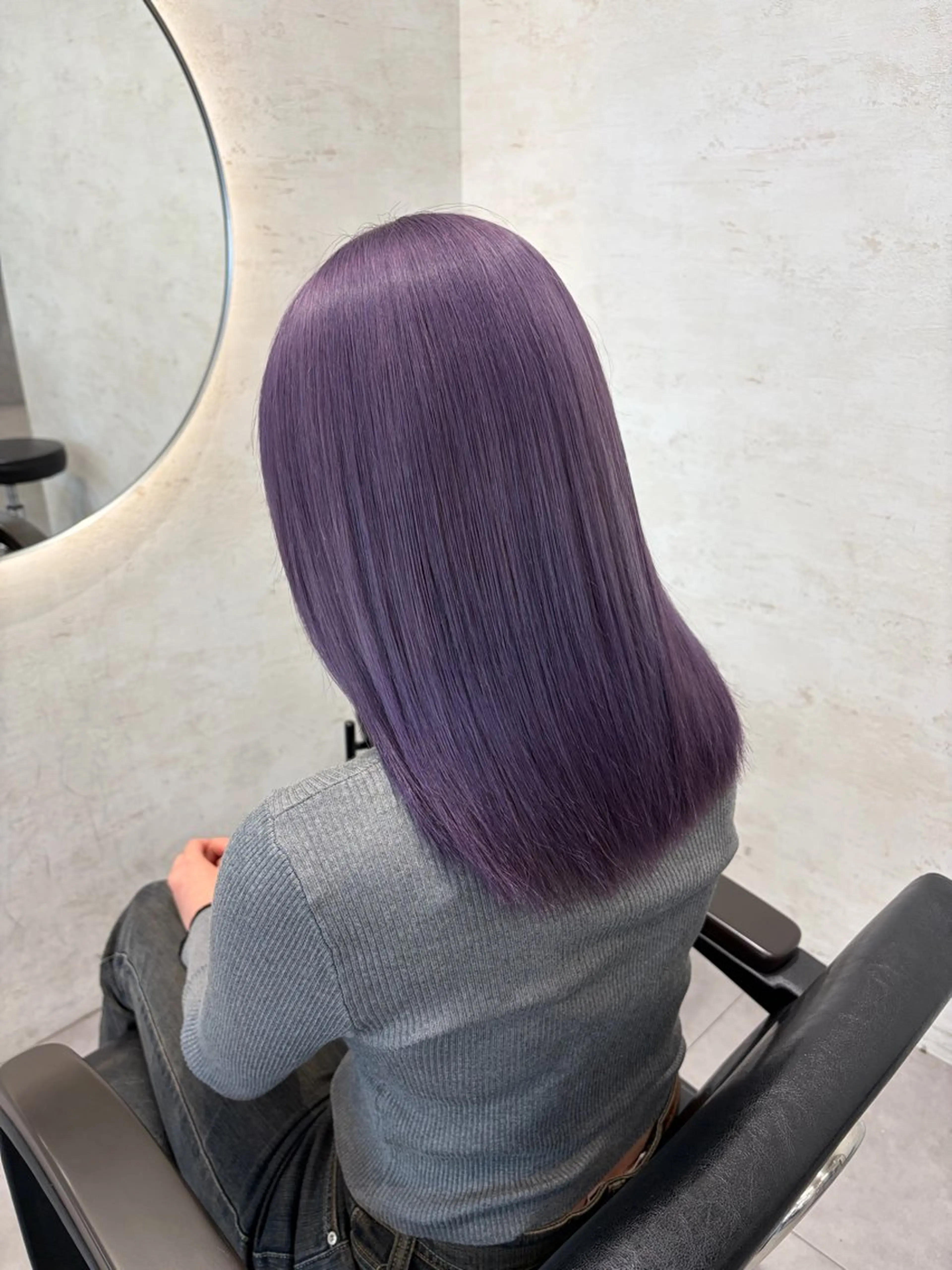 ミディアム ヘアカラー トリートメント 柴田樹/大人可愛い 艶髪カラー/髪質改善のヘアスタイル