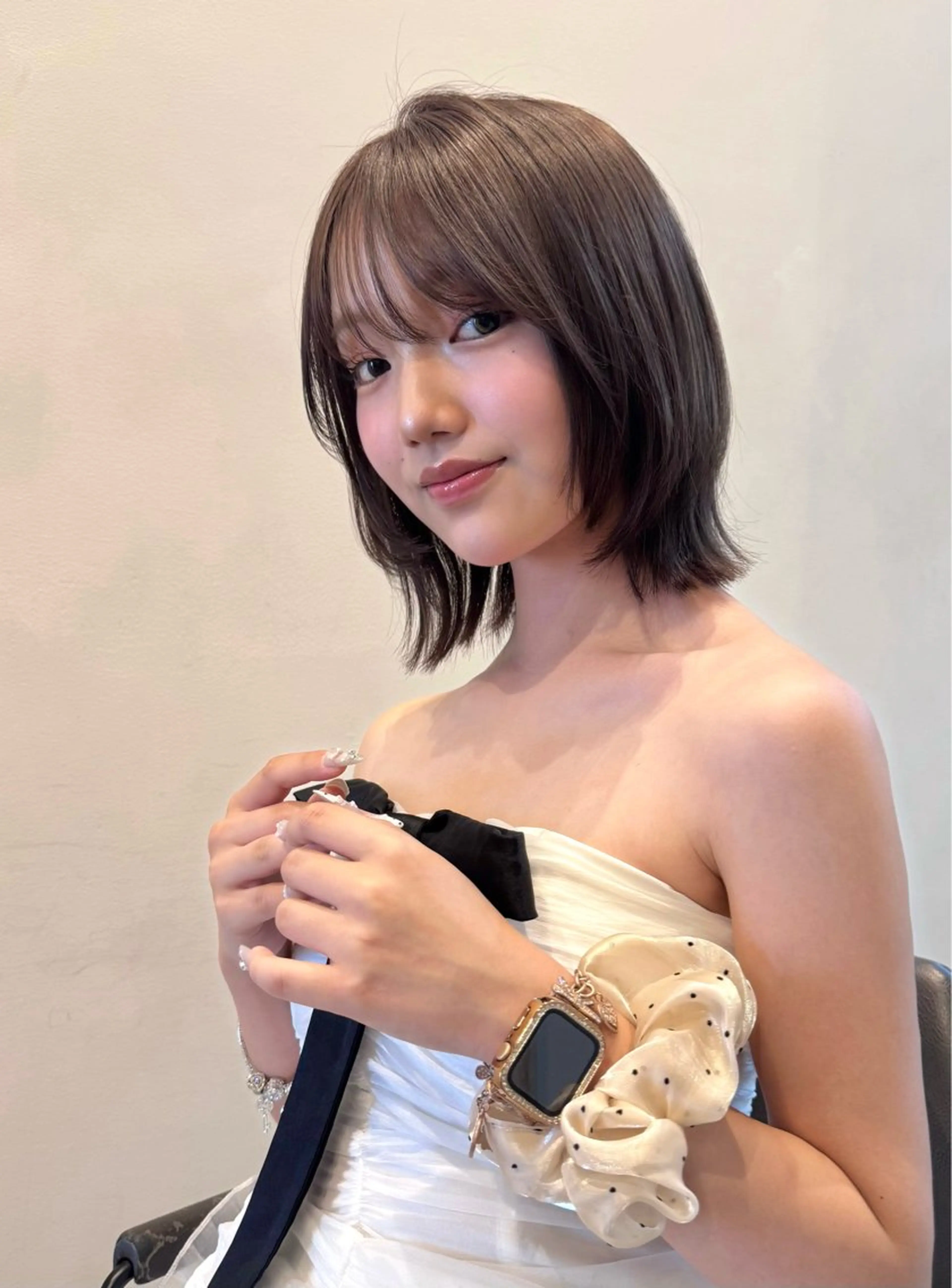 ショート カラー 銀座/レイヤーカット 🩵三浦紗弓🩵のヘアスタイル