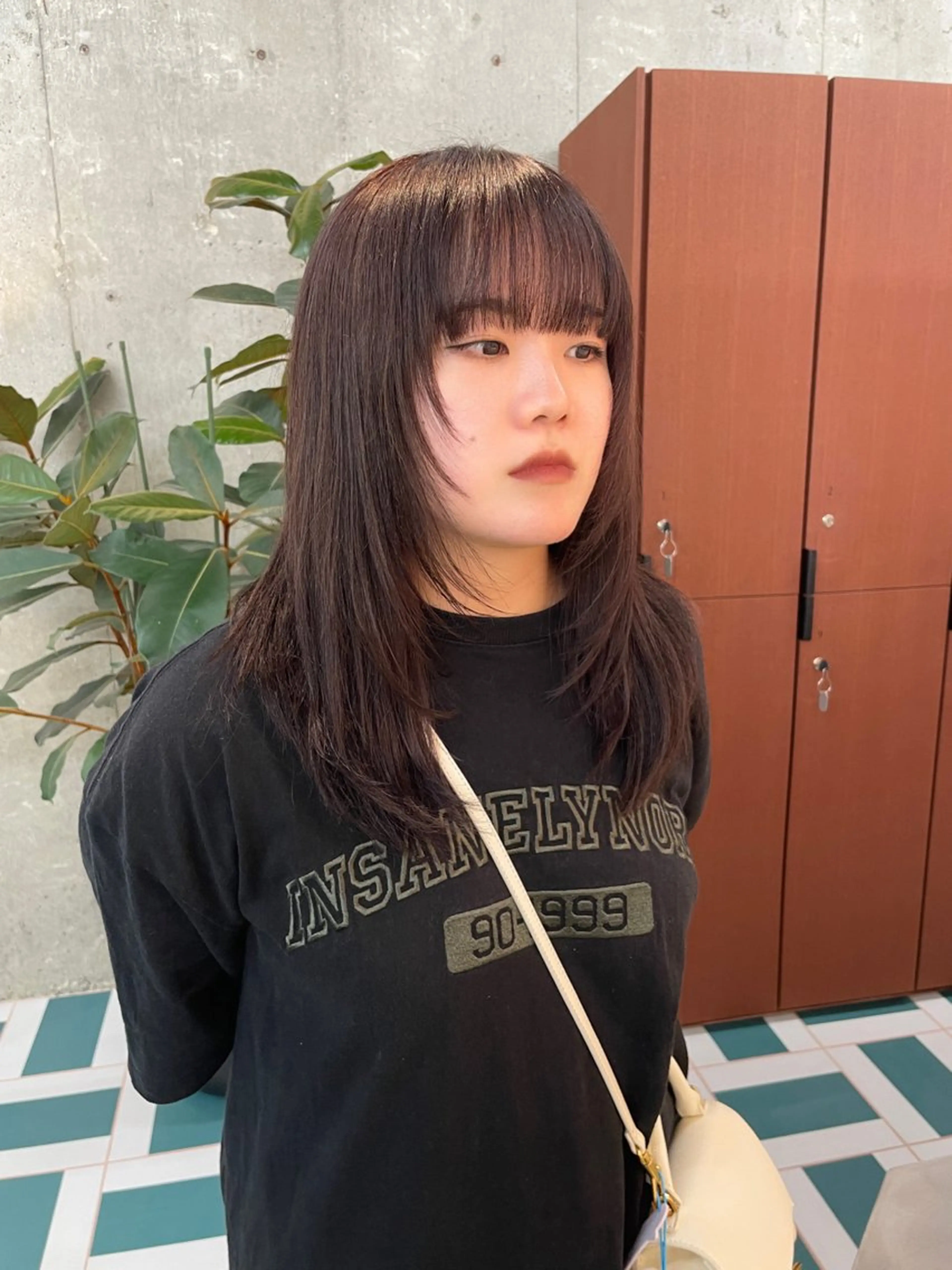 ロング レイヤーカット ボブ/ハイトーン YUIのヘアスタイル