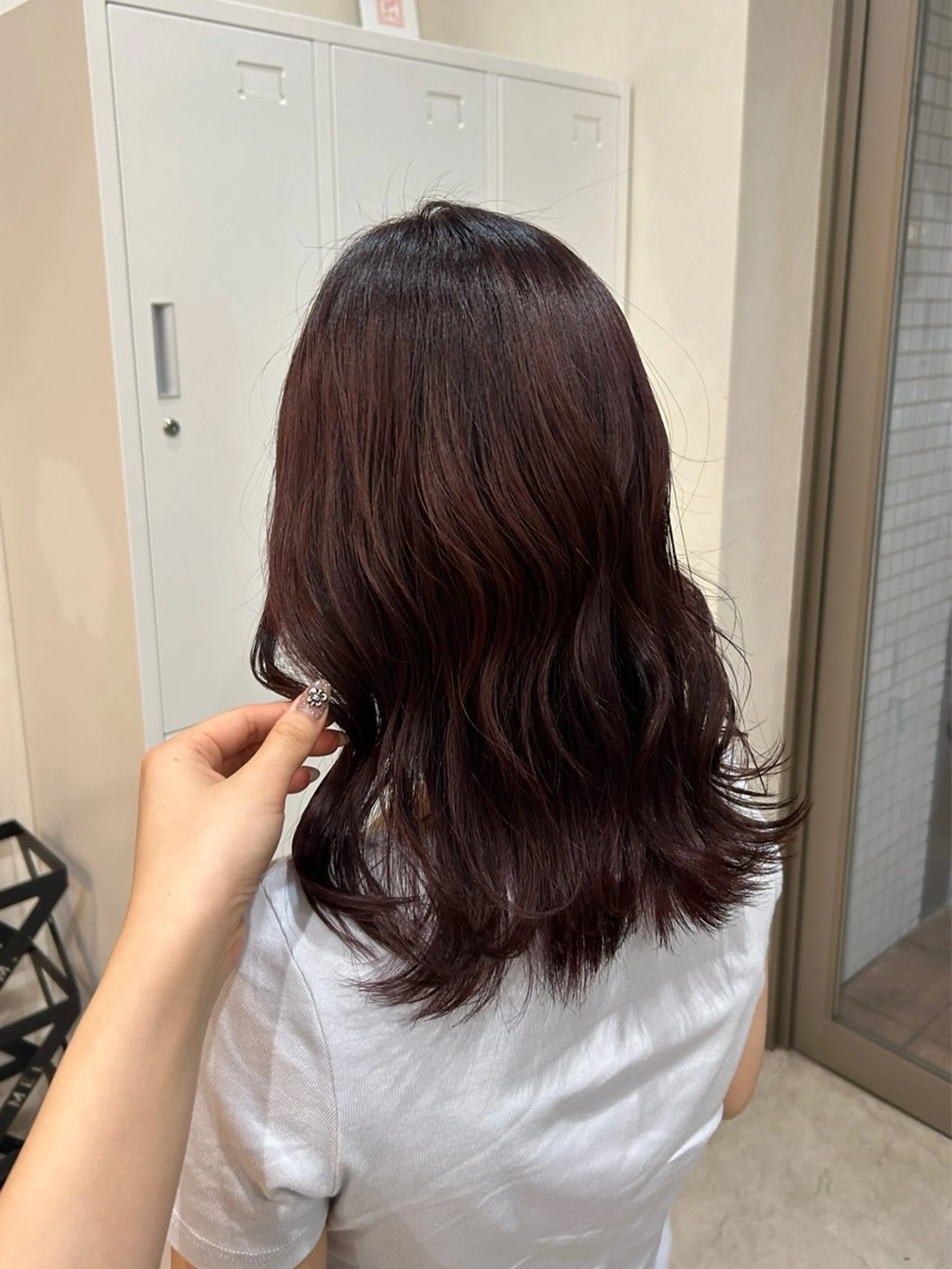 セミロング ヘアカラー トリートメント MIDORI🎀 透明感/ベージュのヘアスタイル