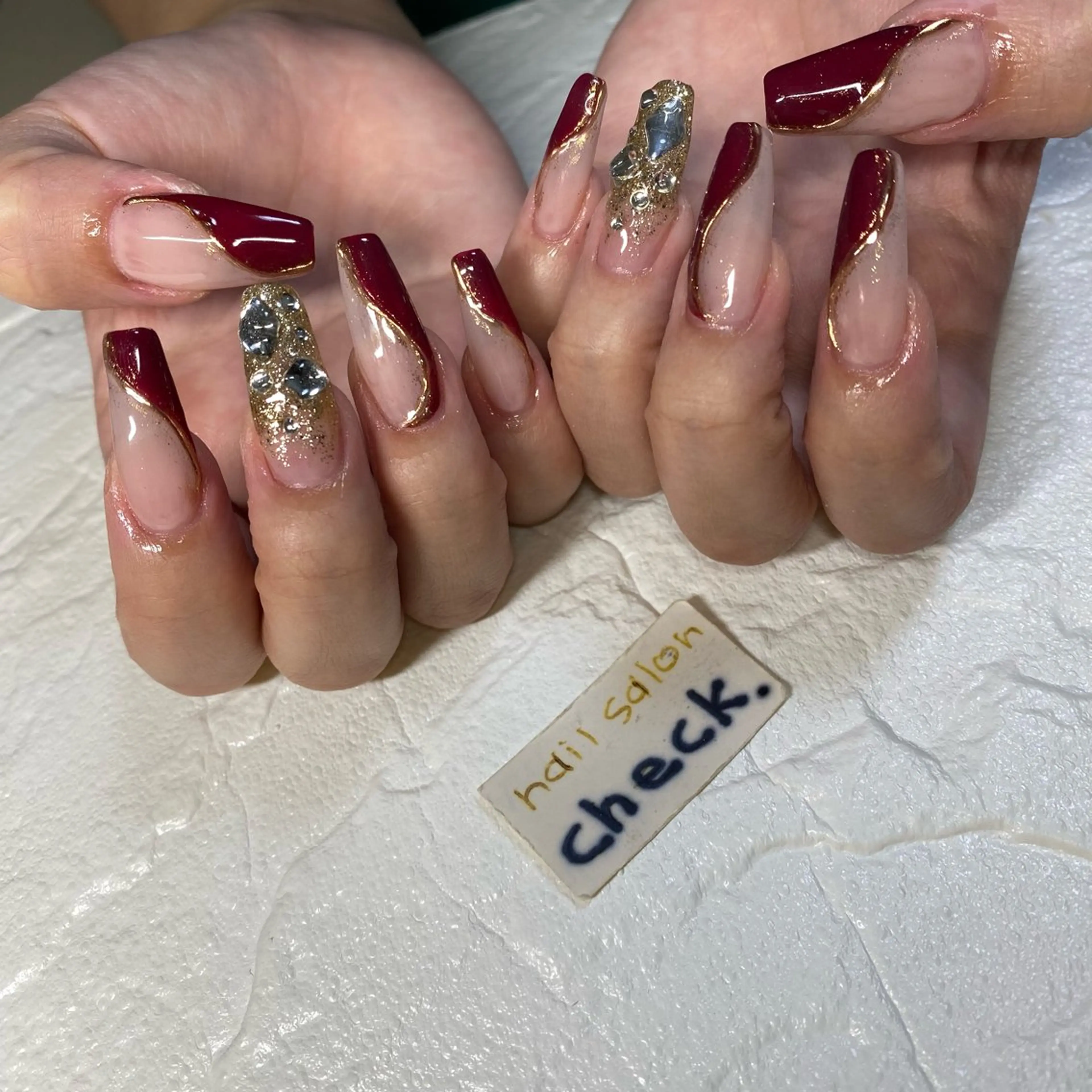 ネイル ハンドネイル ーCHECKー ちあきのネイルデザイン