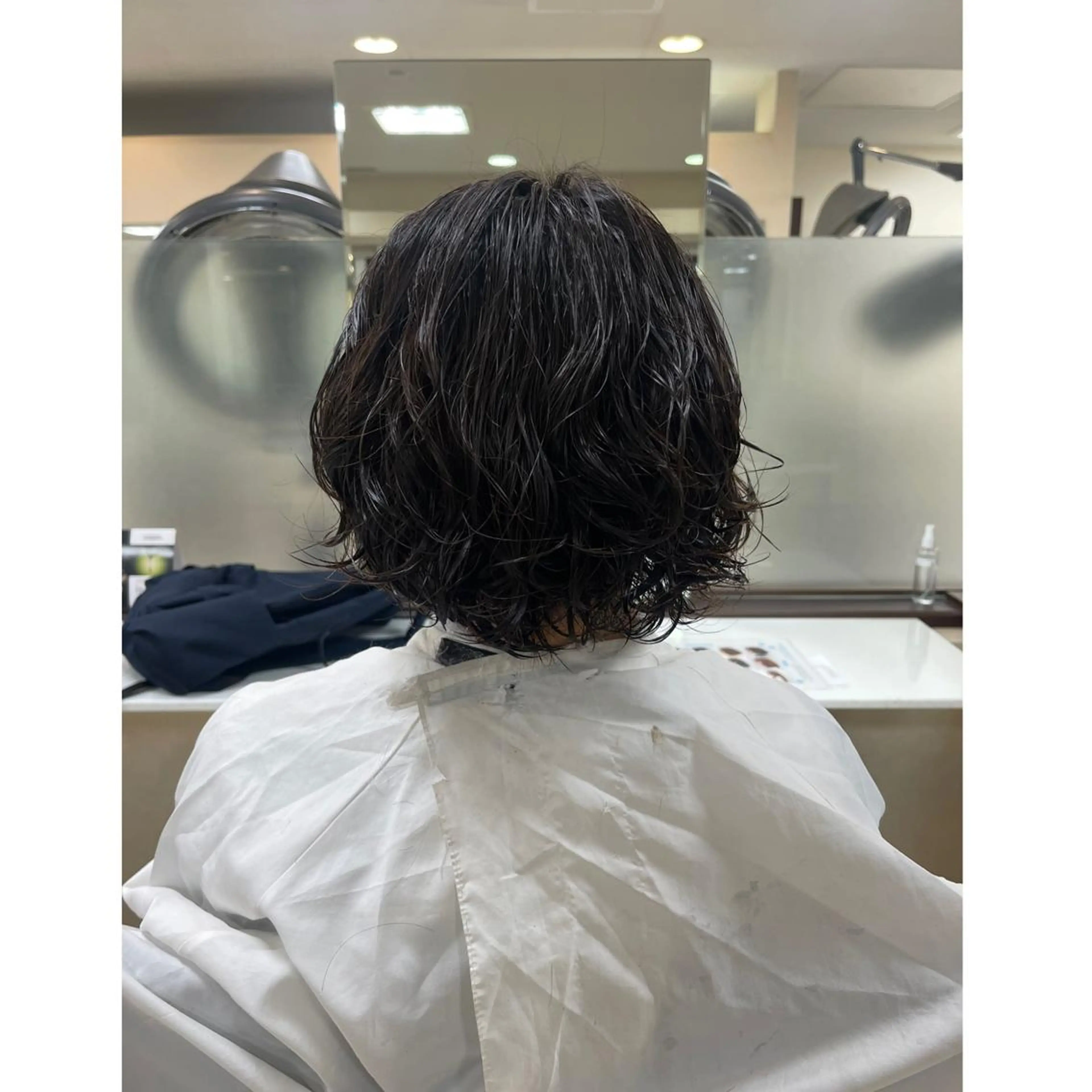 ミディアム パーマ 渋谷 りなのヘアスタイル