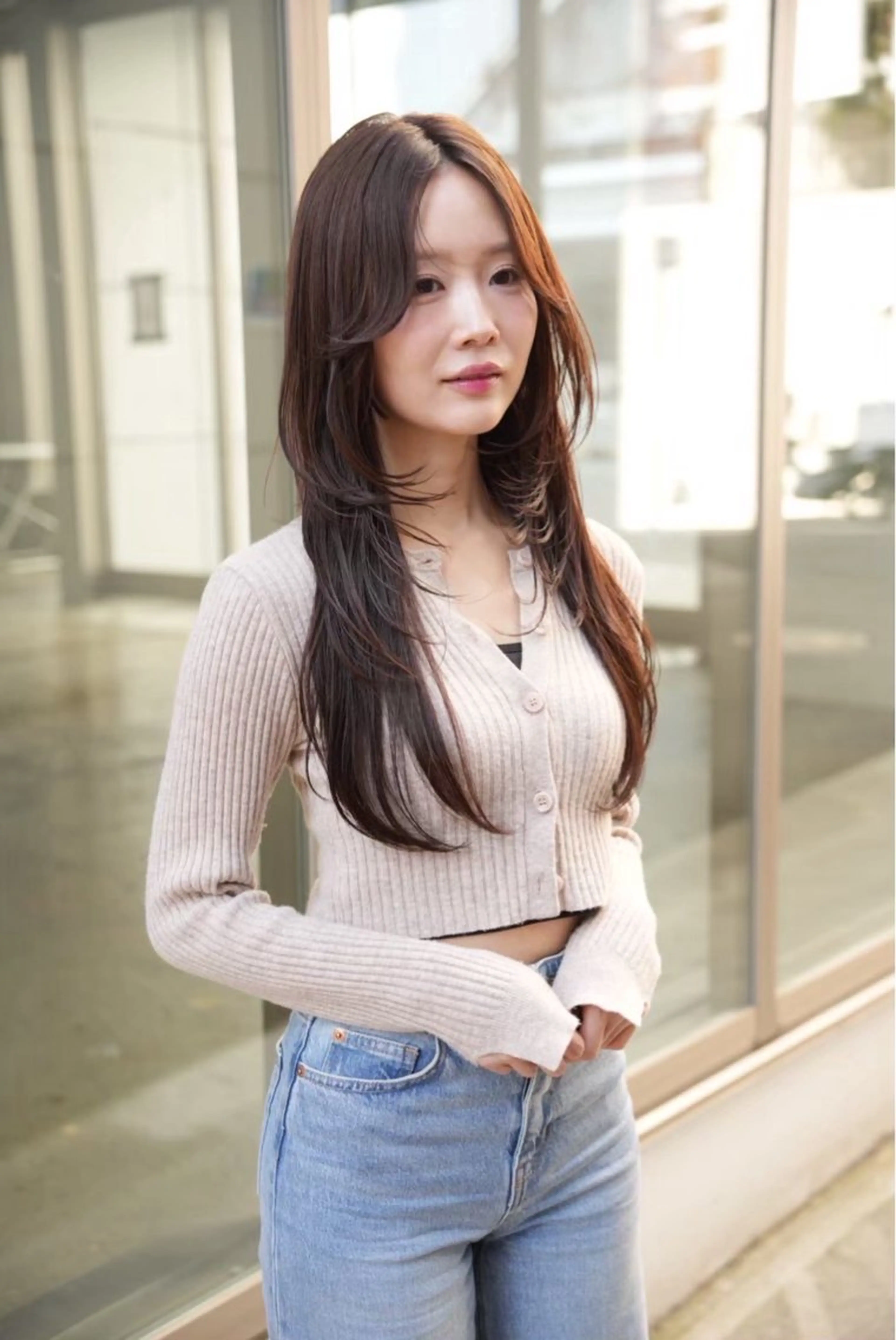 ロング 透明感カラー/伊藤 陸/soigneのヘアスタイル