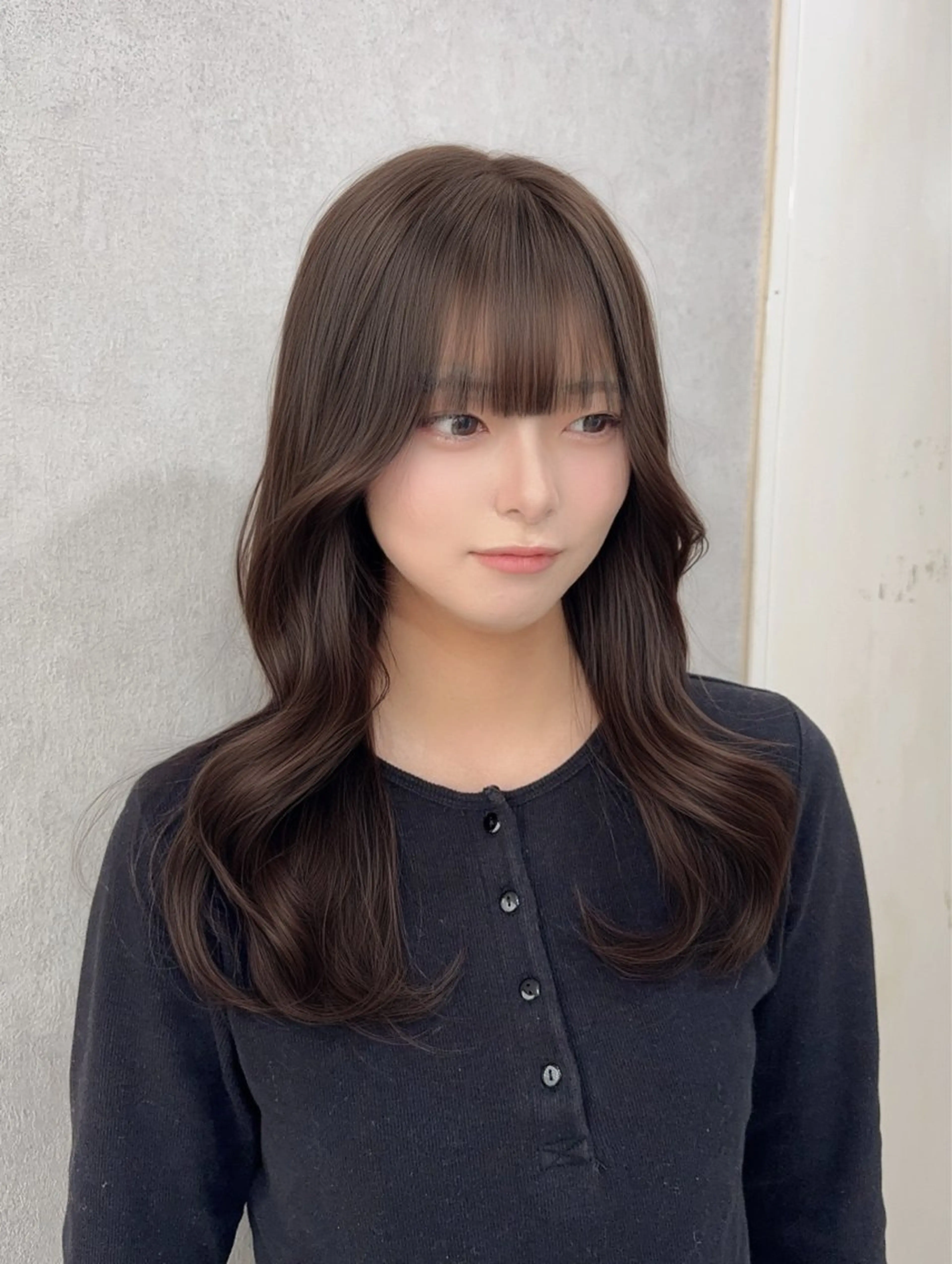 ロング カラー ベージュカラー ブリーチ ブラウンカラー ショコラブラウン ダブルカラー カット ヘアカラー トリートメント 赤み無し柔らかカラー 【梅田】madokaのヘアスタイル