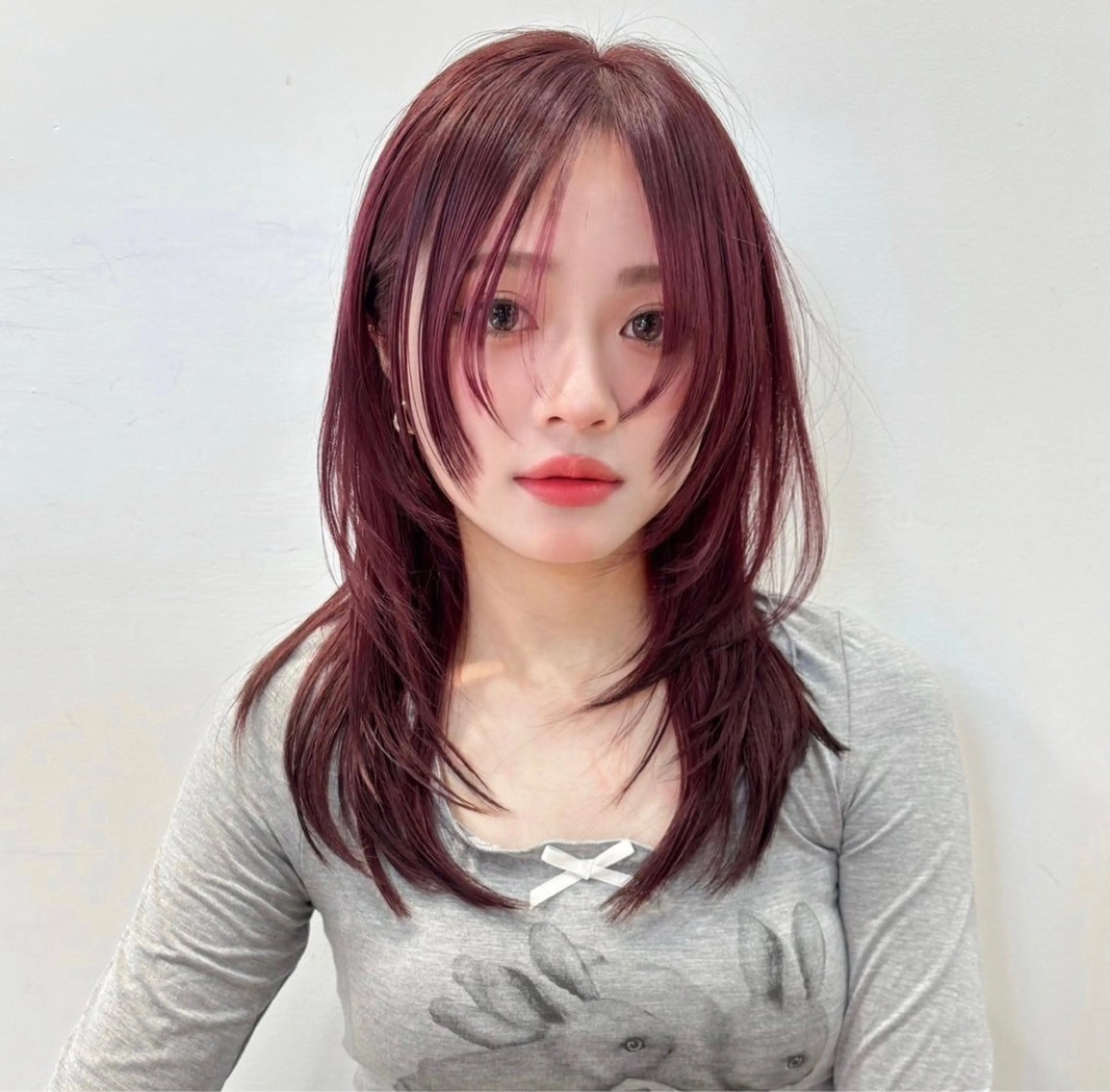 ミディアム カラー カット ヘアカラー トリートメント 原宿/韓国ボブ /くびれボブ/優希のヘアスタイル