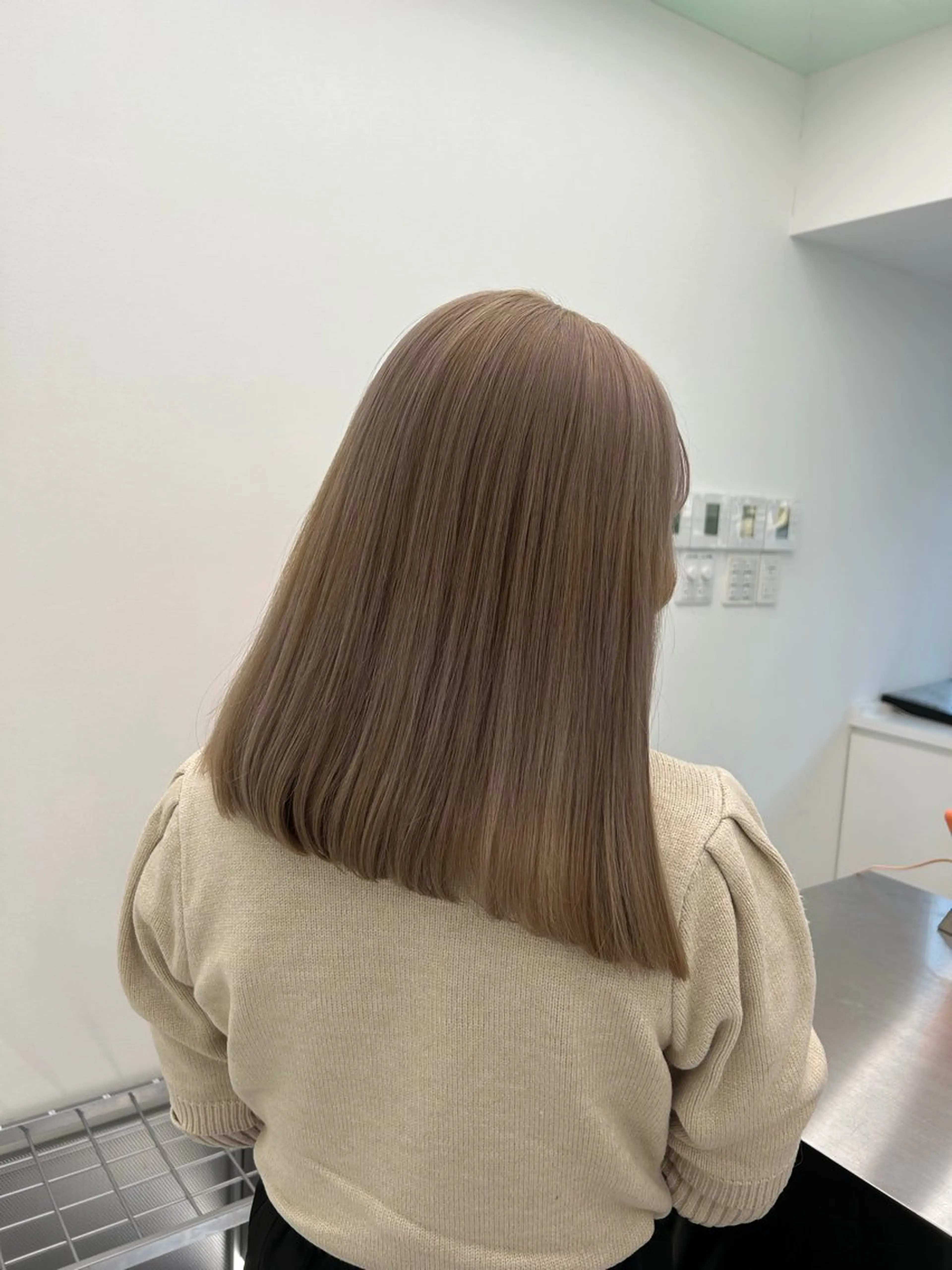 カラー ヘアカラー トリートメント 🎀透明感ベージュ 🎀Anju/渋谷のヘアスタイル