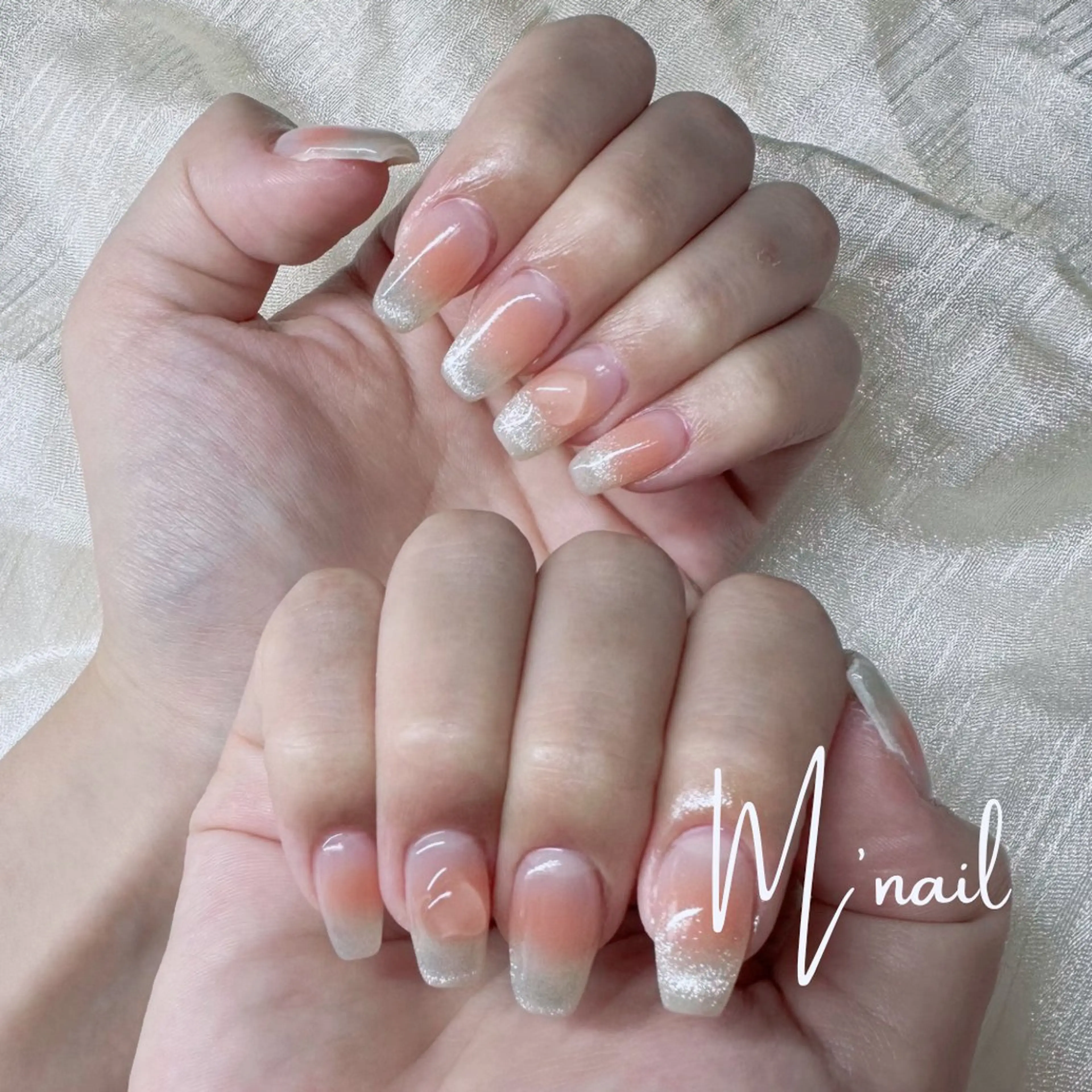 ネイル チークネイル グラデーション M' nailのネイルデザイン