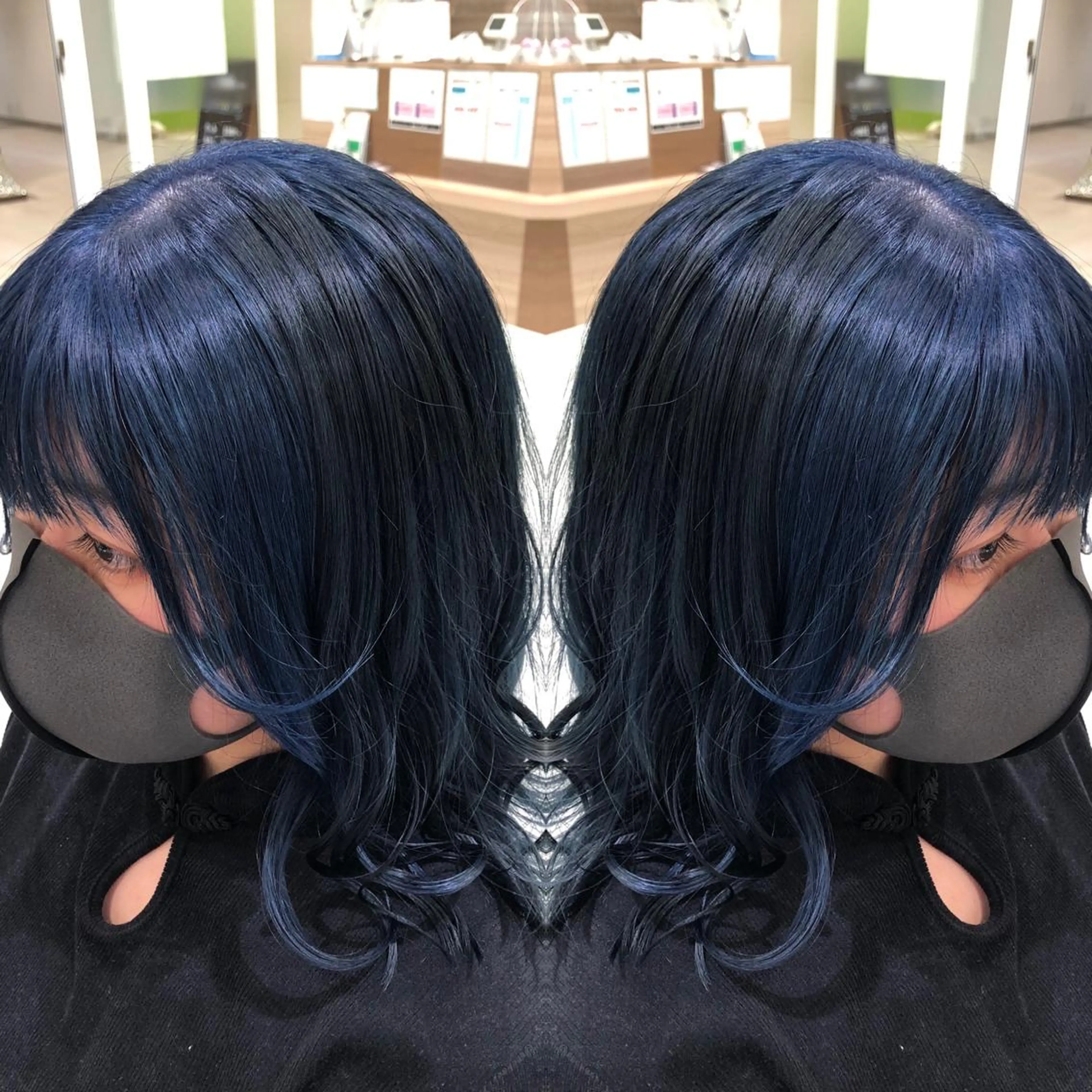 ミディアム カラー 韓国レイヤー×透明感 カラー/山崎一輝のヘアスタイル