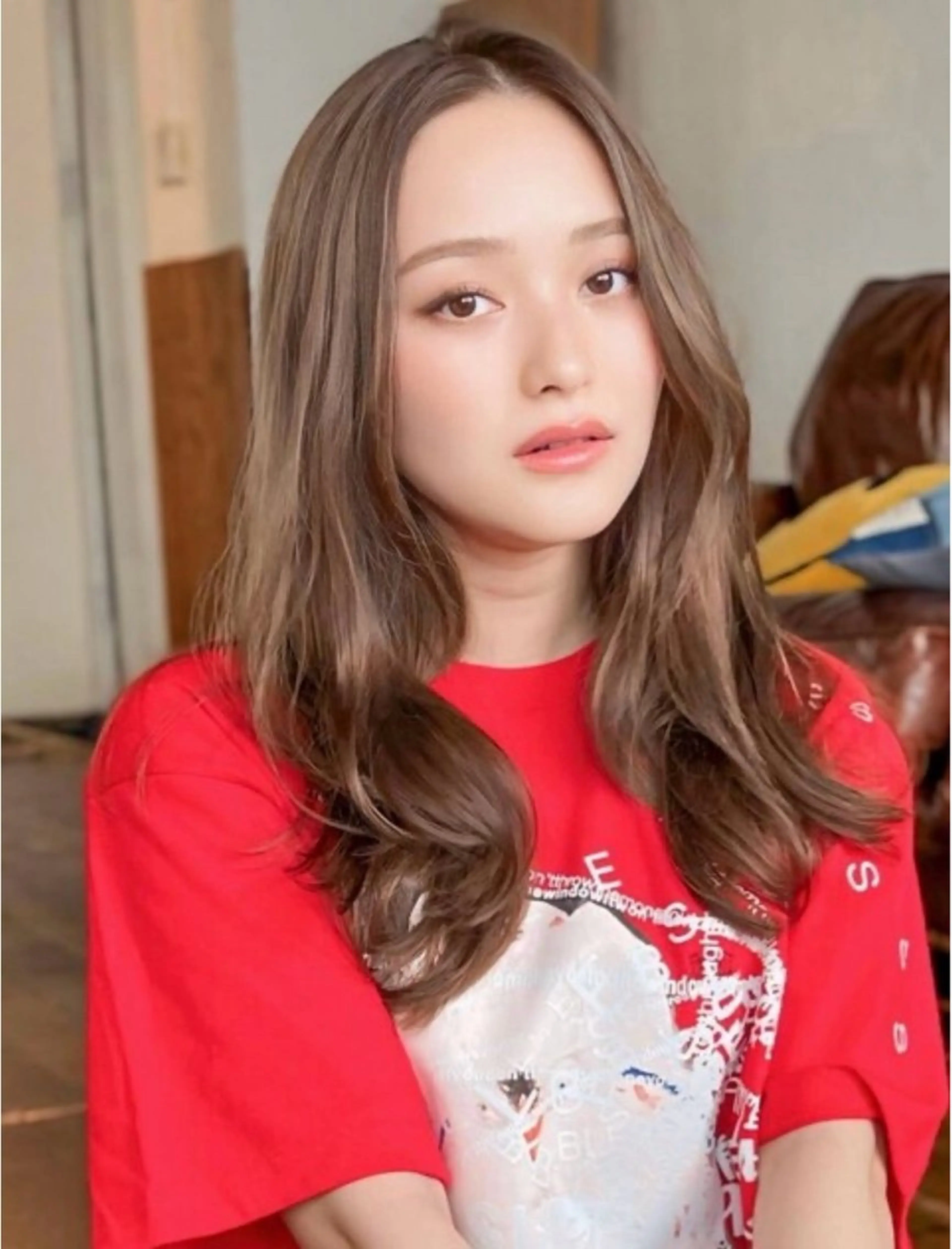 ロング カラー ヘアアレンジ ヘアカラー 小林 あすかのヘアスタイル