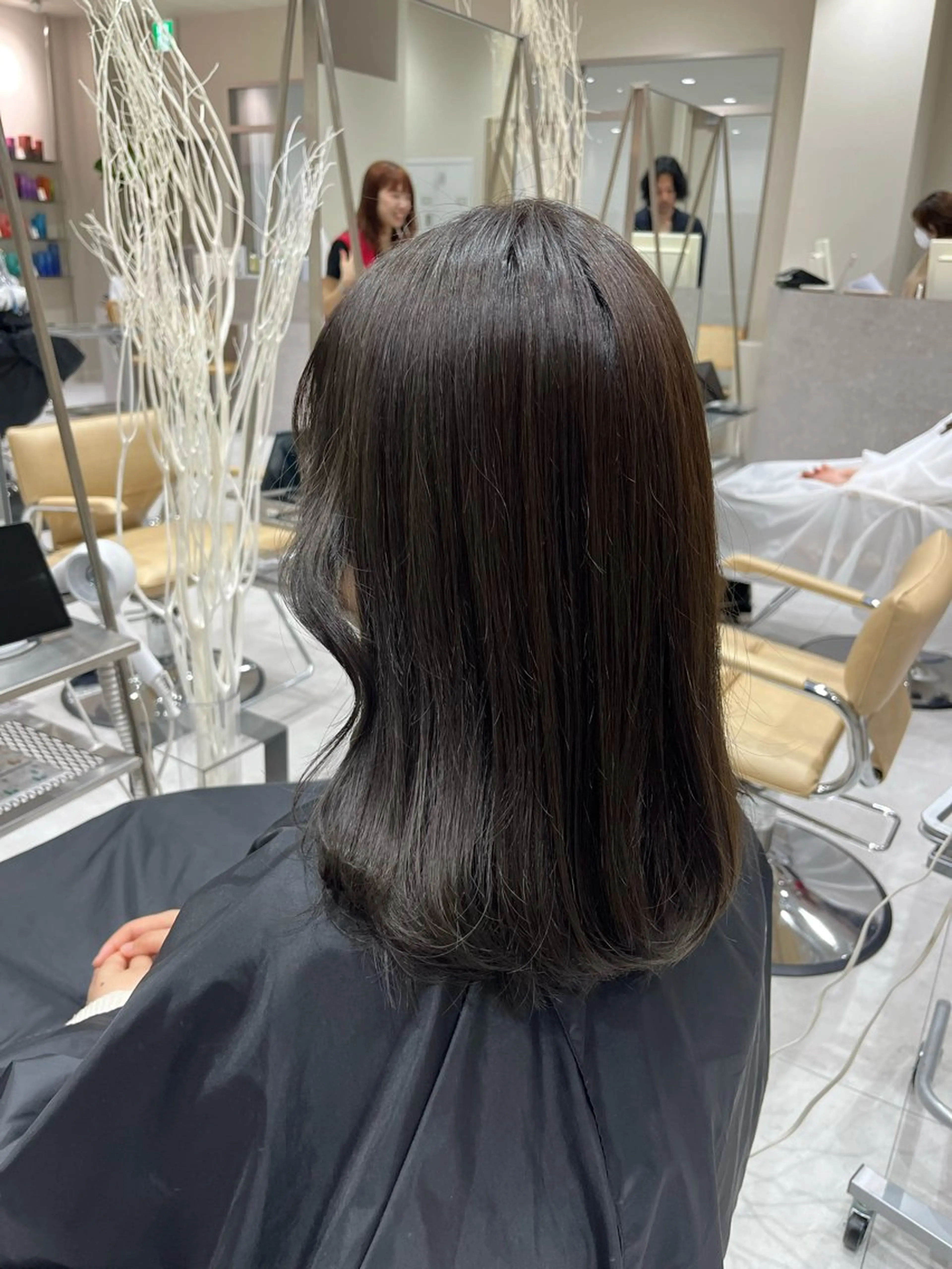 ミディアム カラー カット ヘアカラー バレイヤージュ/ヘア アレンジ/shionのヘアスタイル