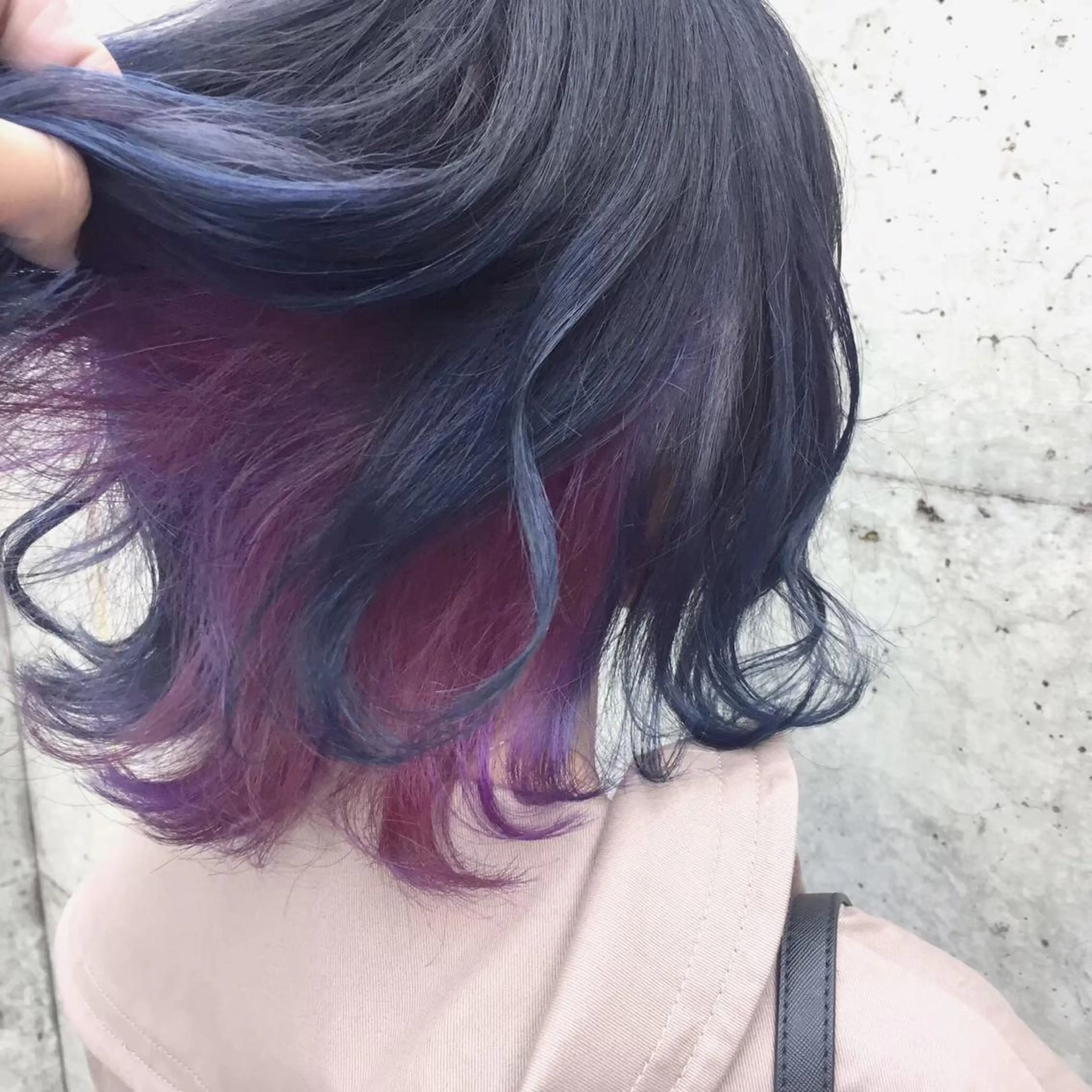 ミディアム カラー ヘアアレンジ 韓国レイヤーカット/ 儚げカラーチナツのヘアスタイル