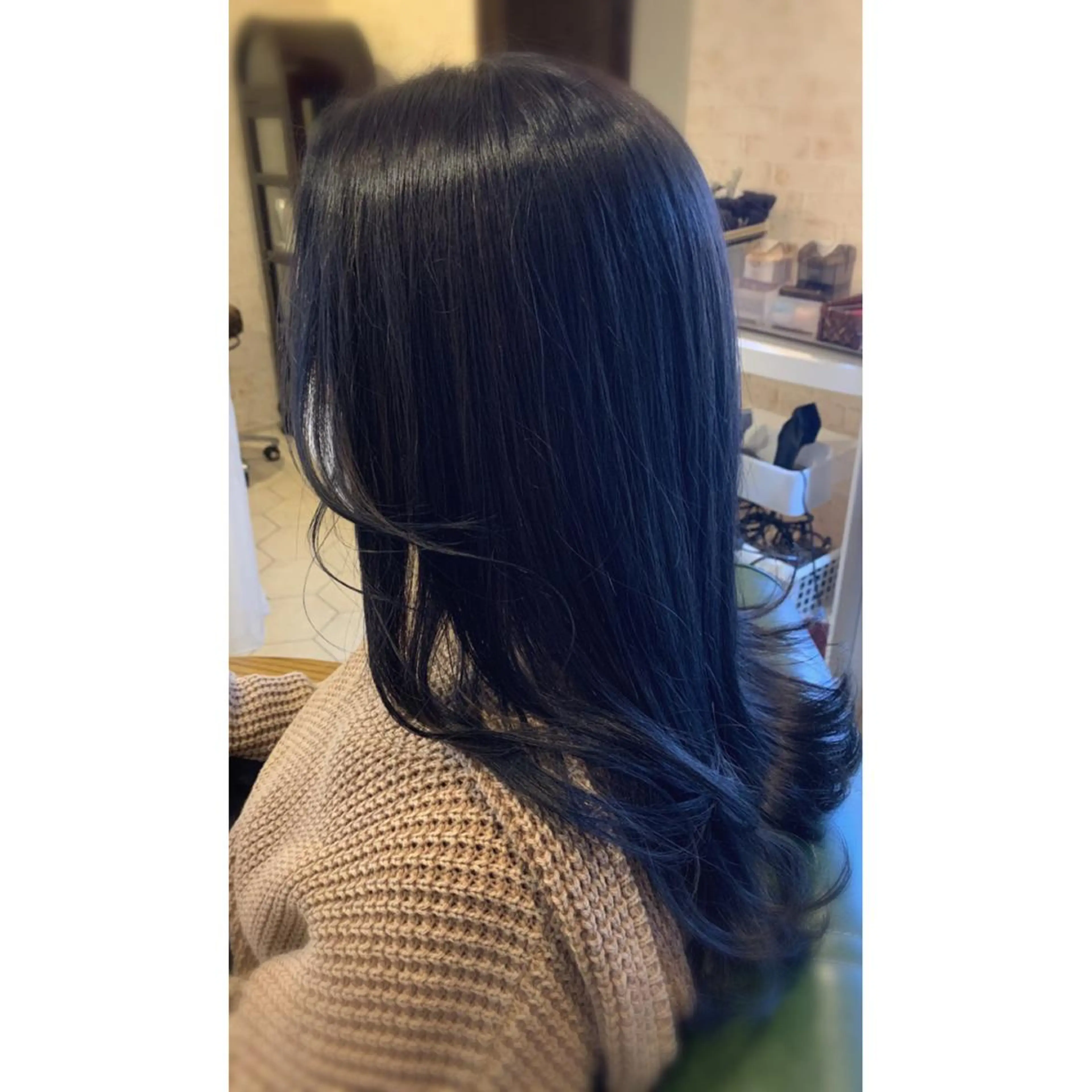 セミロング カラー オルチャンヘア ✨縮毛矯正✨髪質改善 ナカシマ ユミのヘアスタイル