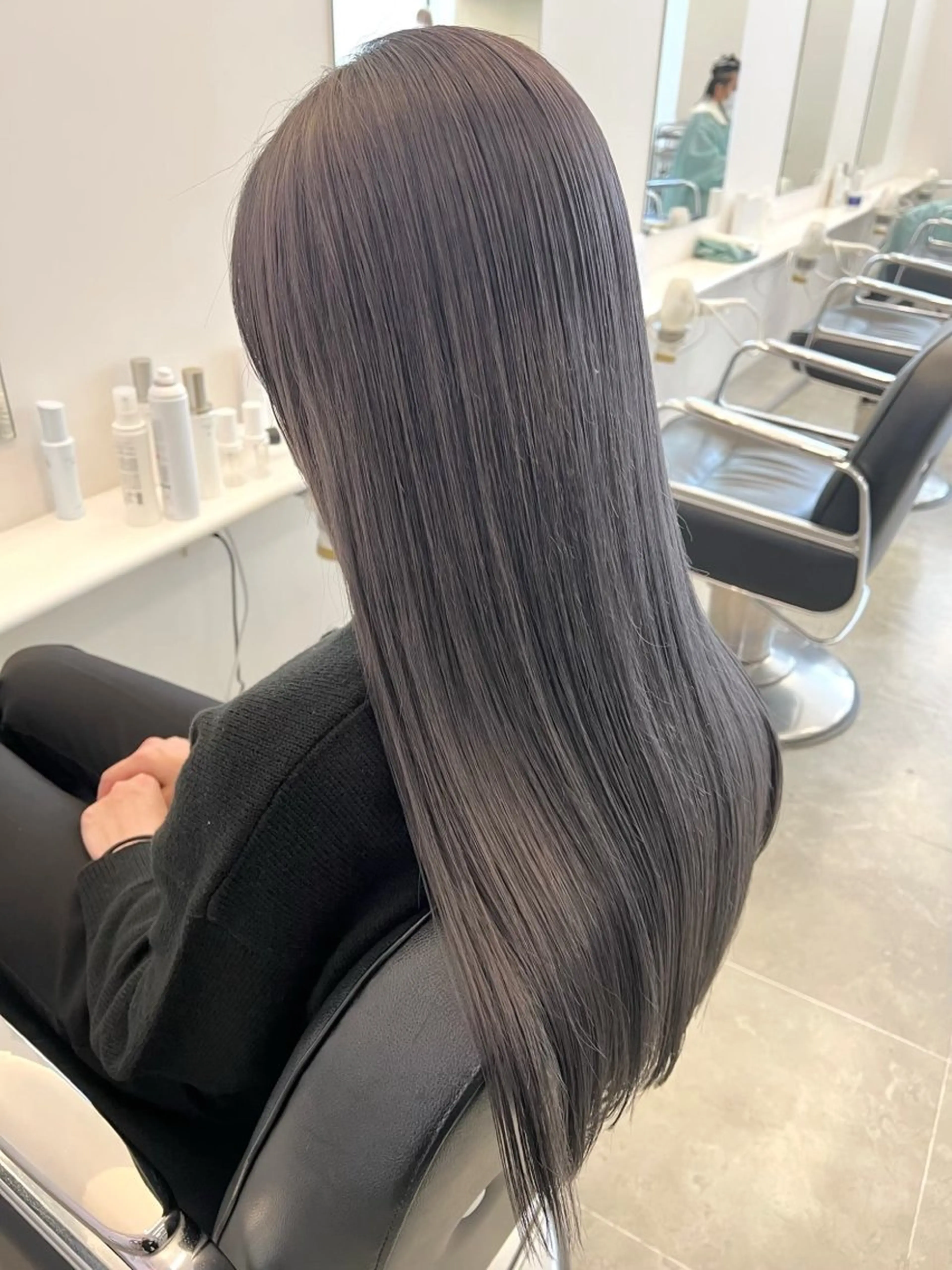 ロング カラー ブリーチ ヘアカラー ParveMix🍀 藤原愛未のヘアスタイル