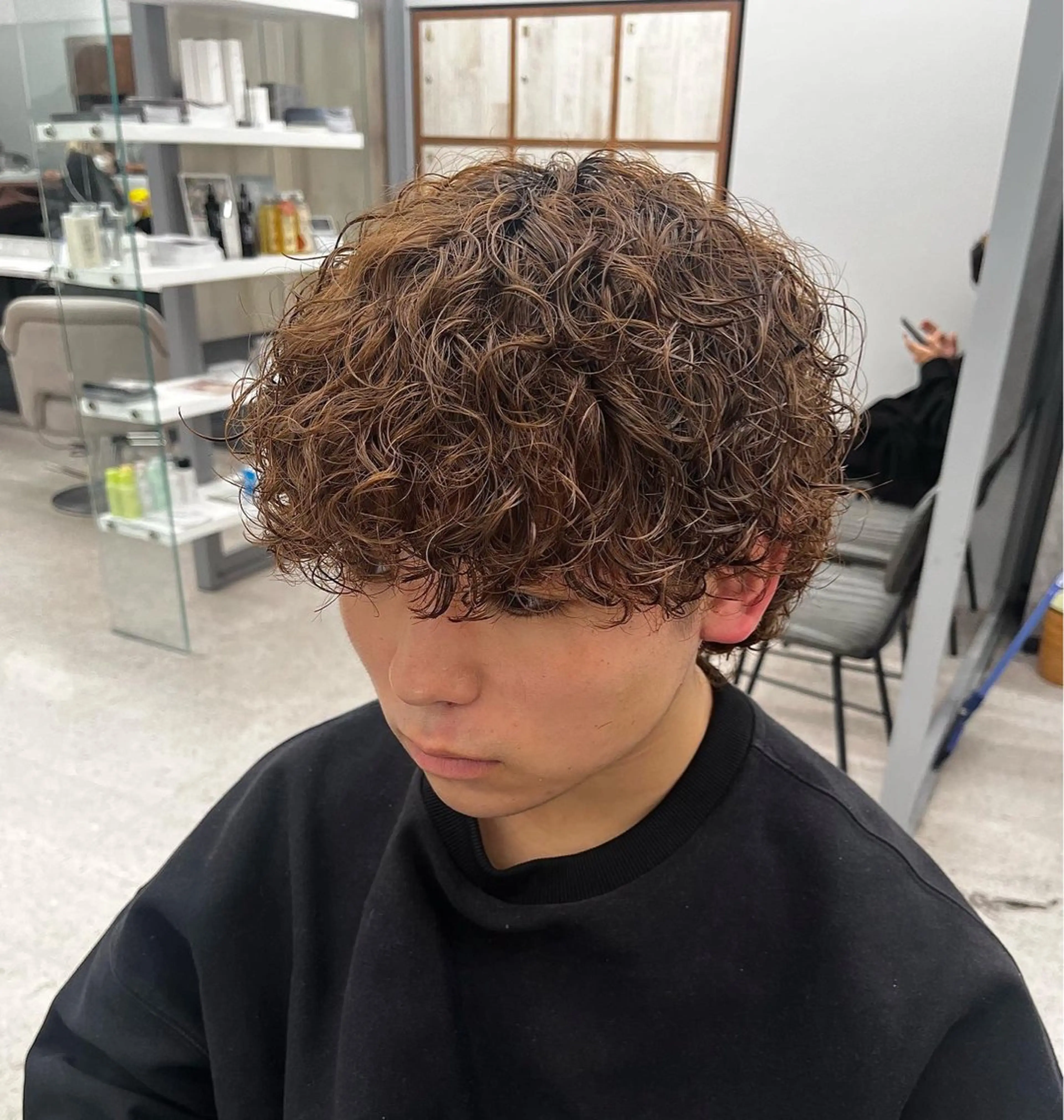 パーマ メンズ カット パーマ 🍐シャドウパーマ メンズ特化/守岡🍐のヘアスタイル