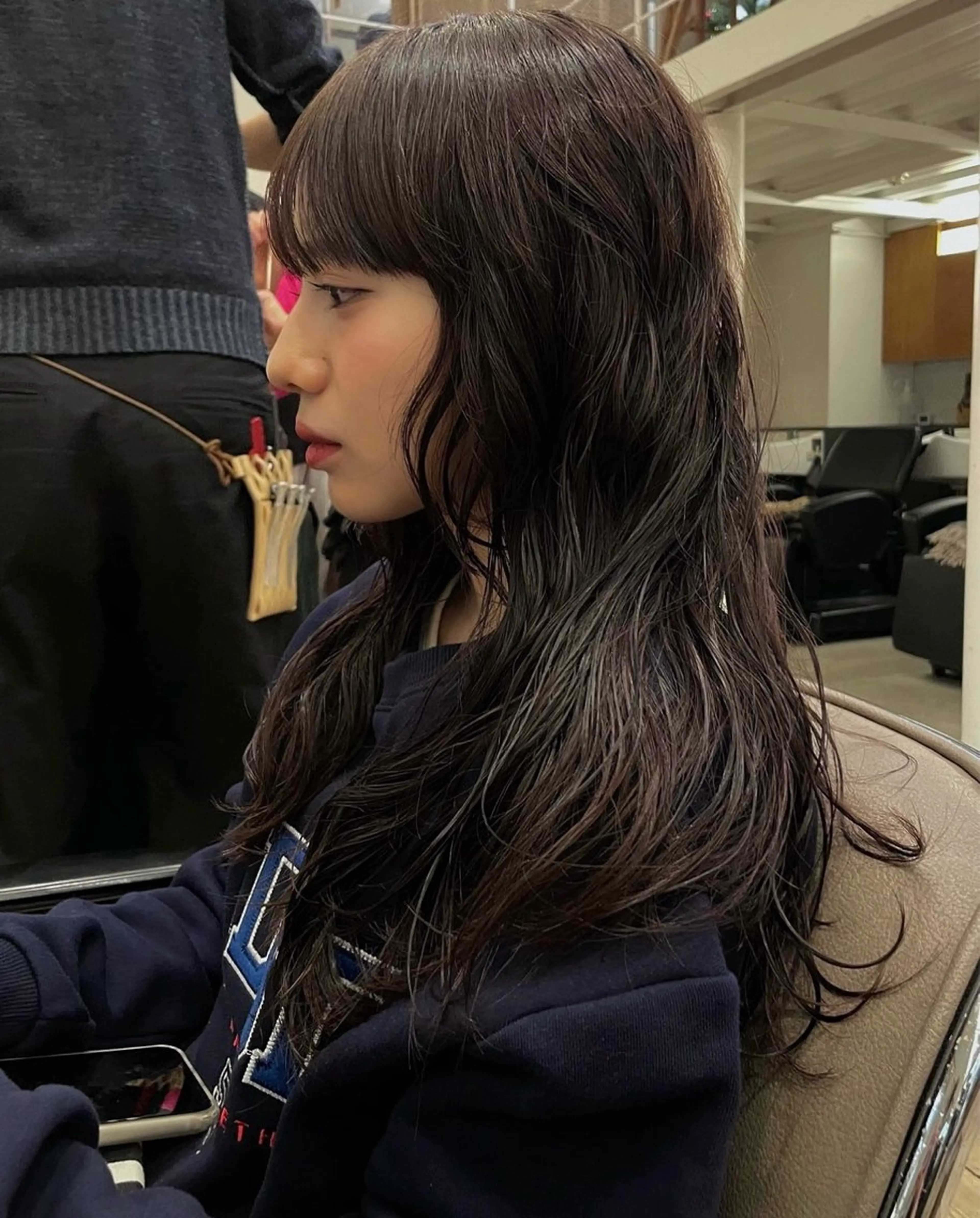 ロング パーマ カット パーマ ナチュラルパーマ🌀 あきとのヘアスタイル