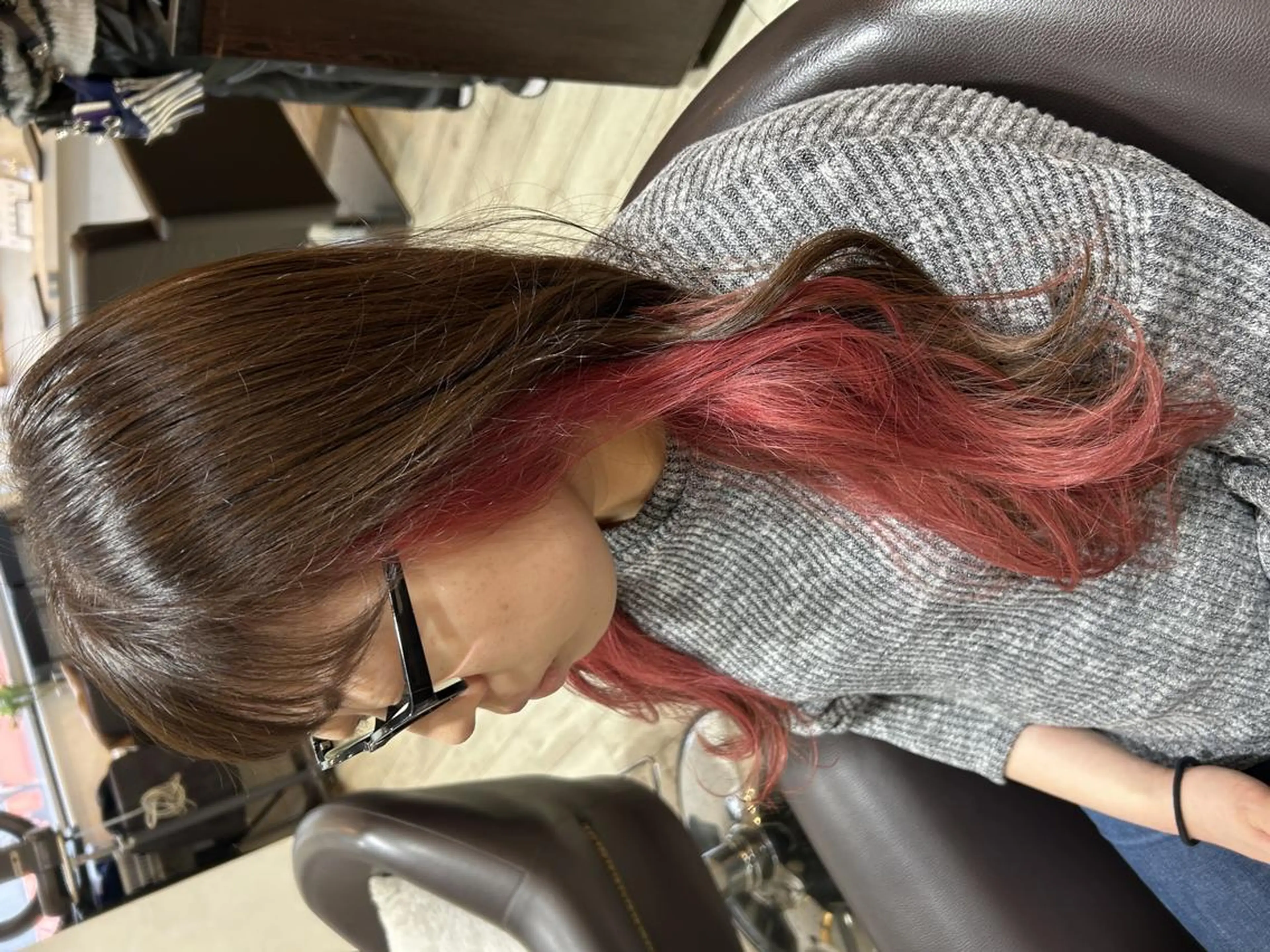 ロング カラー ヘアアレンジ 🦄🫧透明感 絹髪特化🫧🍓のヘアスタイル