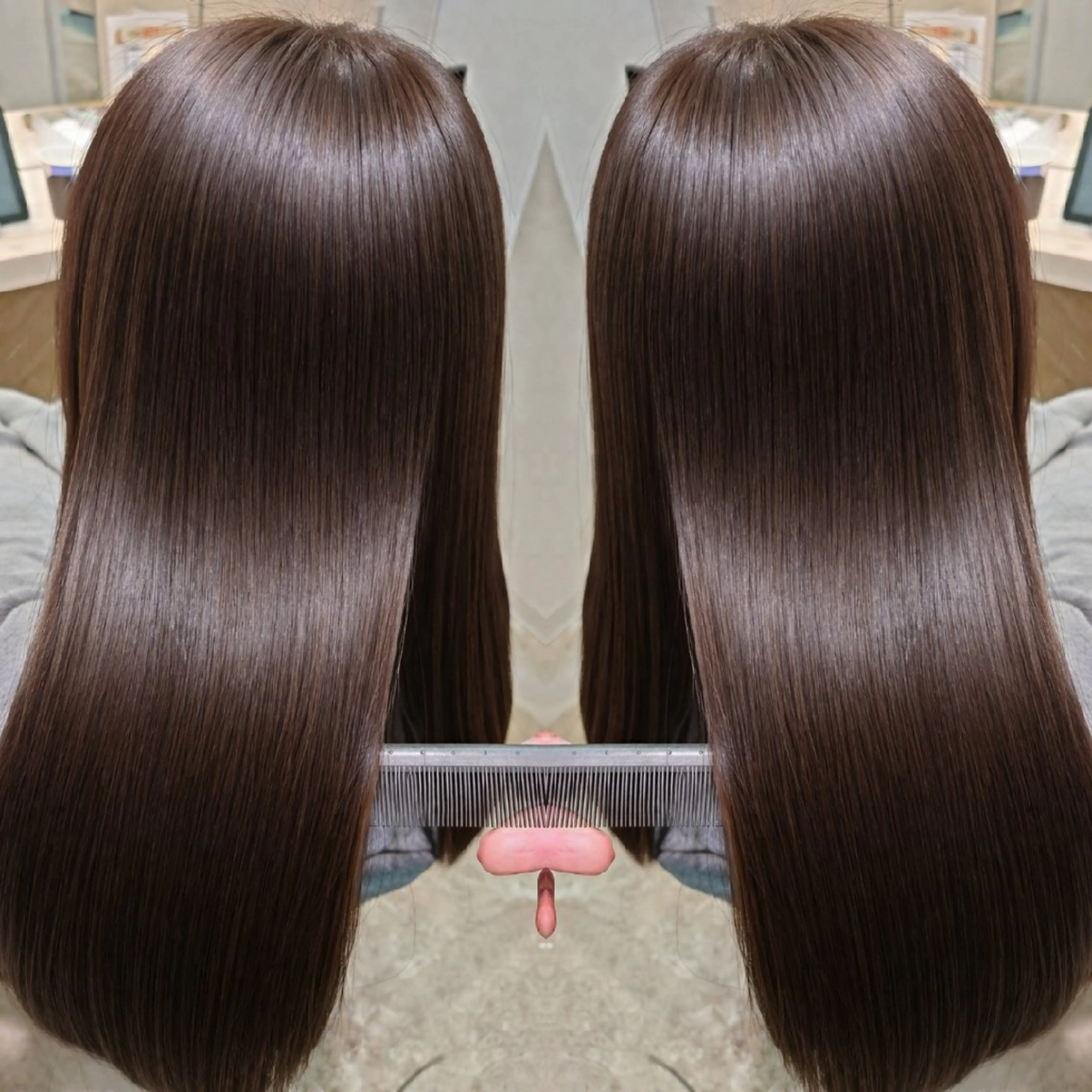 ロング 縮毛矯正 縮毛矯正✨艶髪　 シノハラ✨髪質改善のヘアスタイル