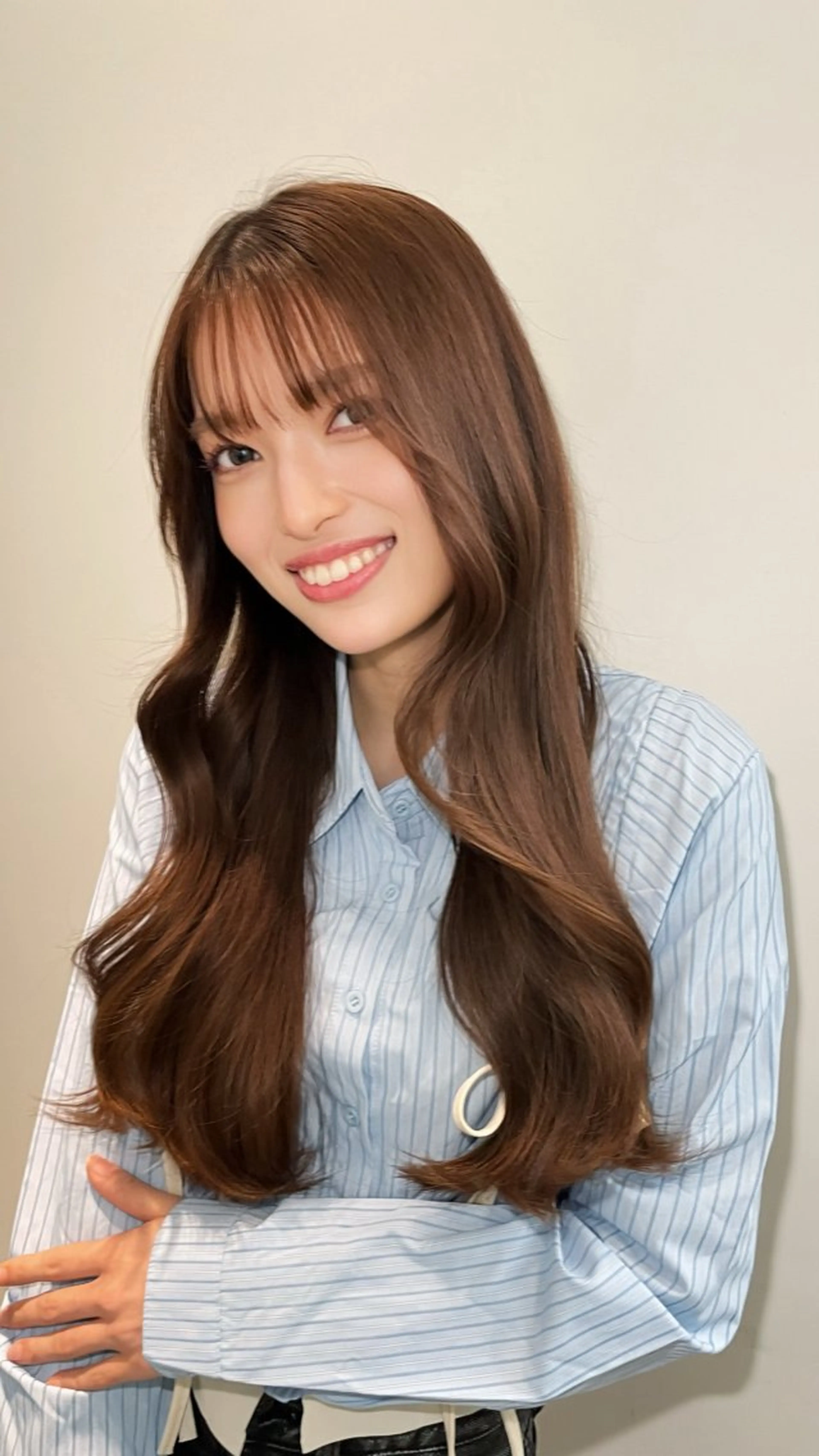 ロング カット パーマ トリートメント レイヤー/デジパ SAKIのヘアスタイル