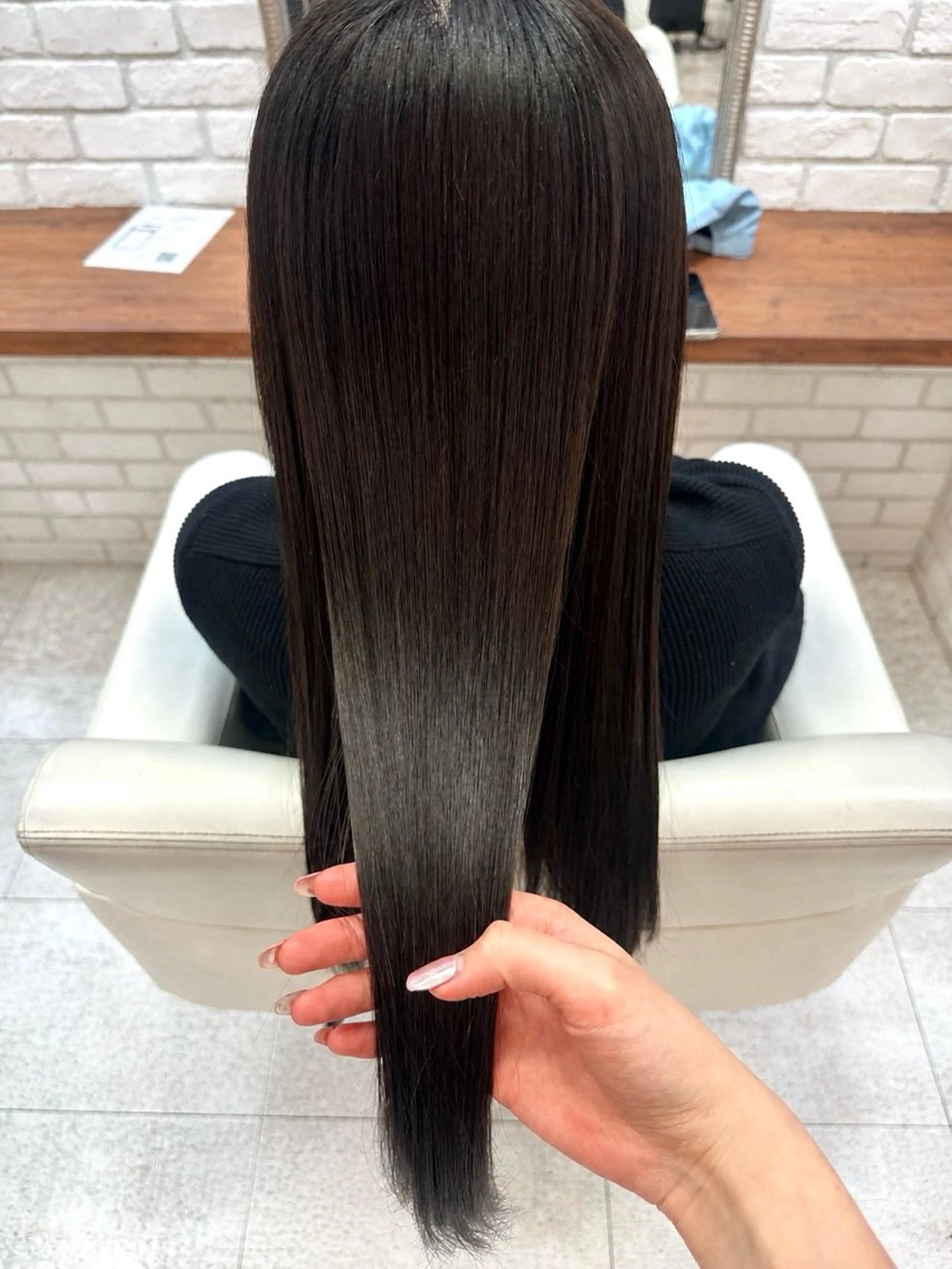 ロング 髪質改善 縮毛矯正 カラーモデル０円／ 🎀Nanase‎のヘアスタイル