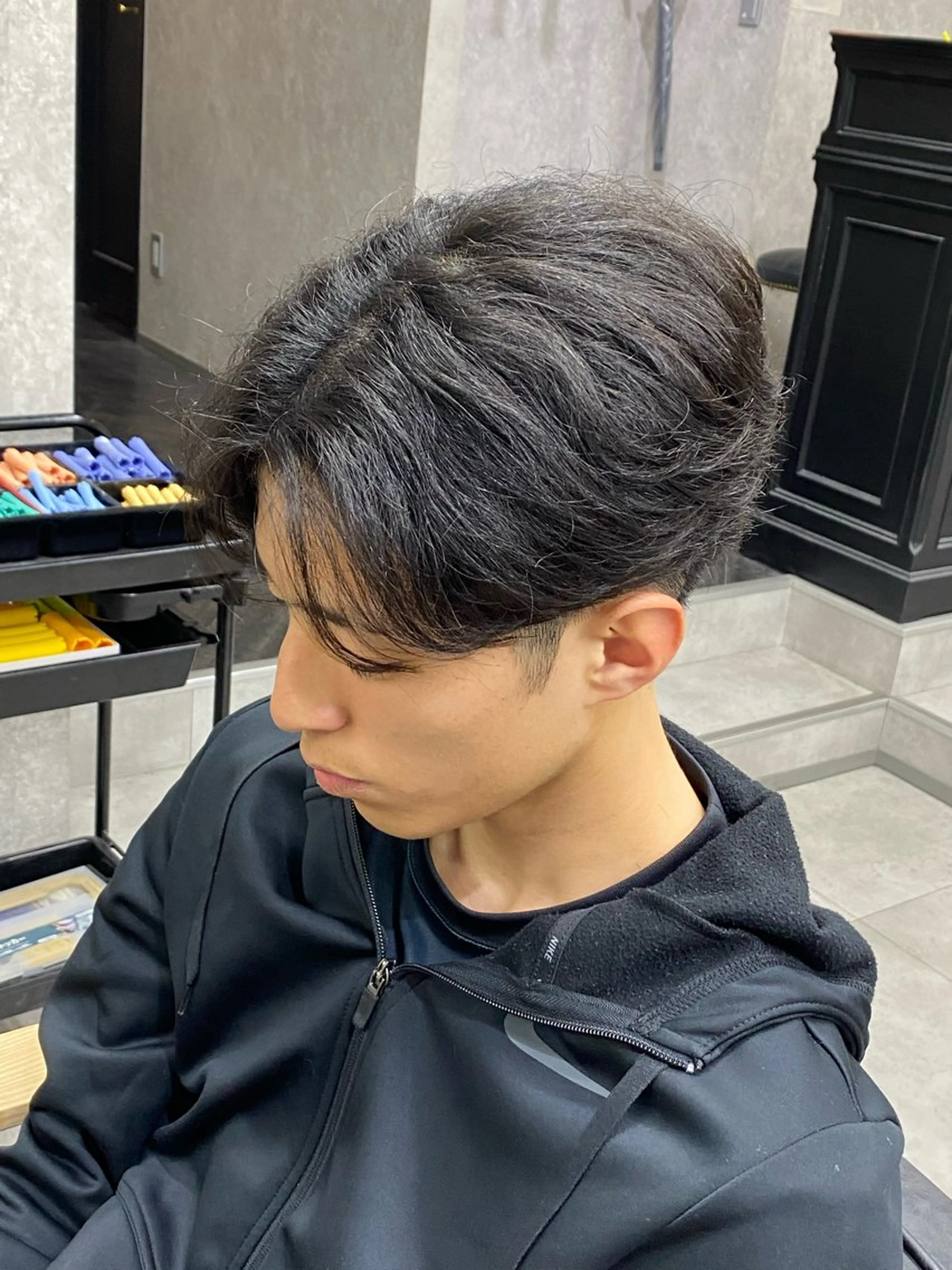 パーマ メンズ センターパート メンズパーマ ニュアンスパーマ 【メンズ専門】中本 翔大のヘアスタイル