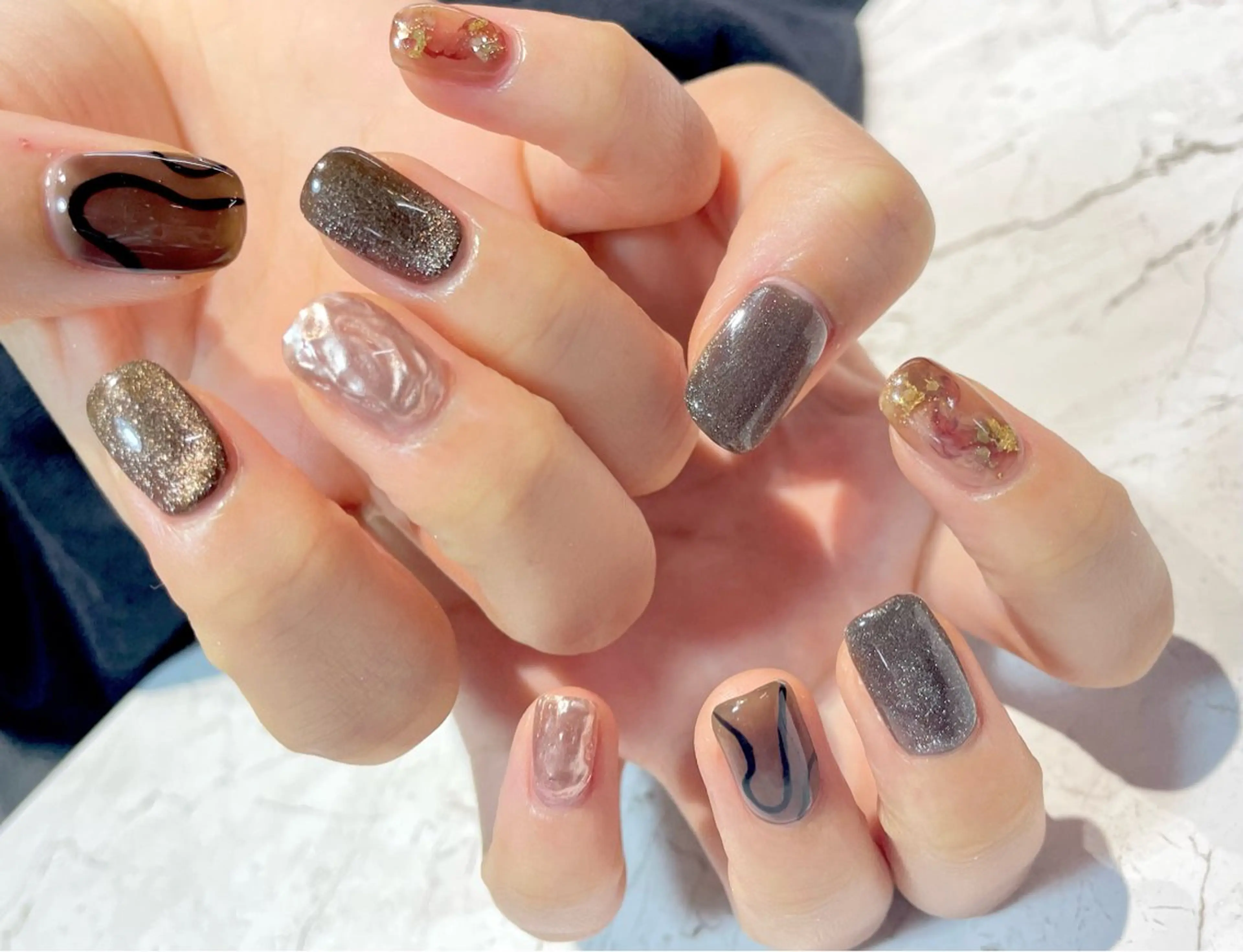 ネイル ニュアンスネイル ハンドネイル ROCCO nailのネイルデザイン