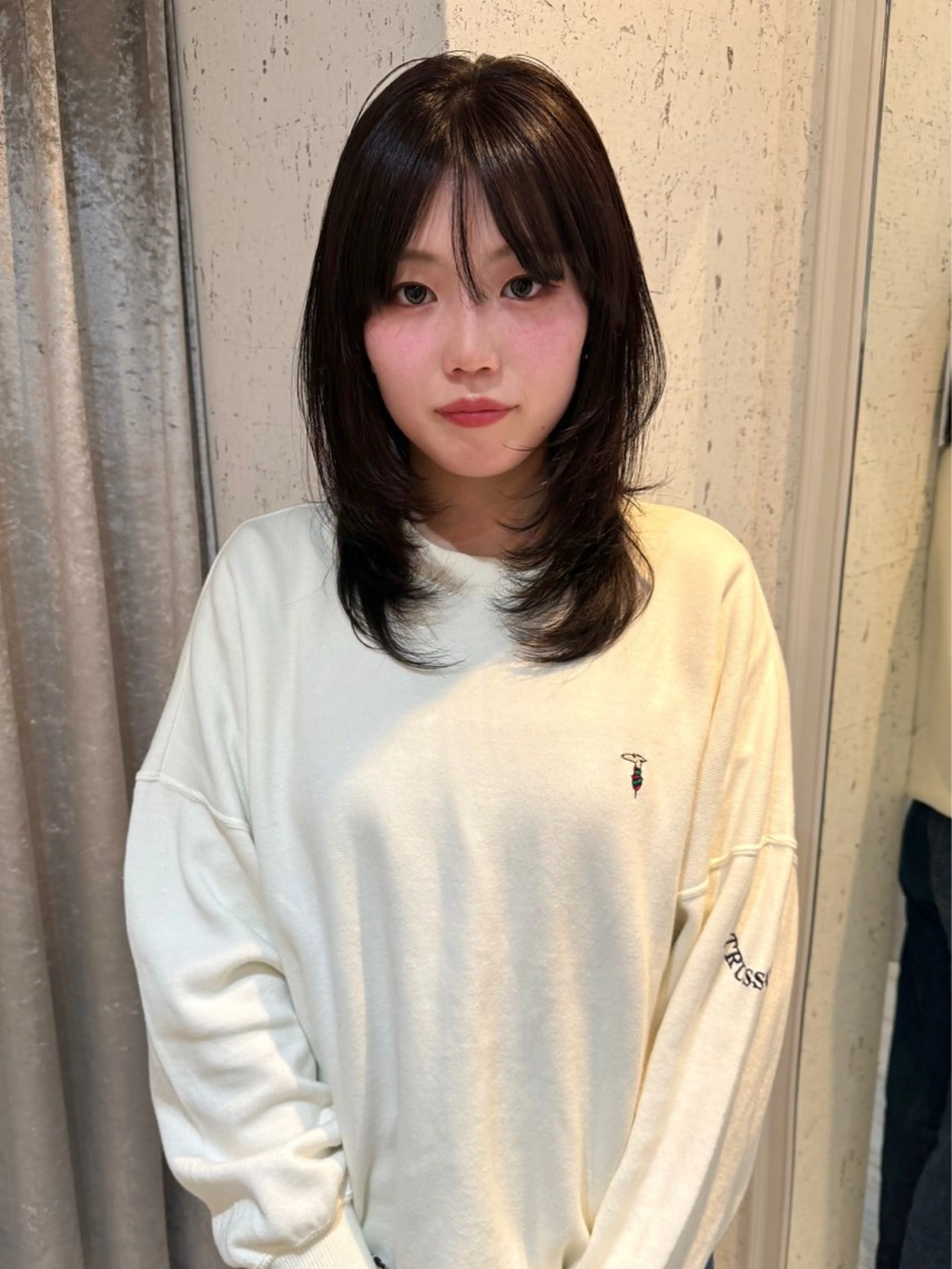 ミディアム カラー パーマ カット ヘアカラー 縮毛矯正 トリートメント mai / linoah˚✧のヘアスタイル