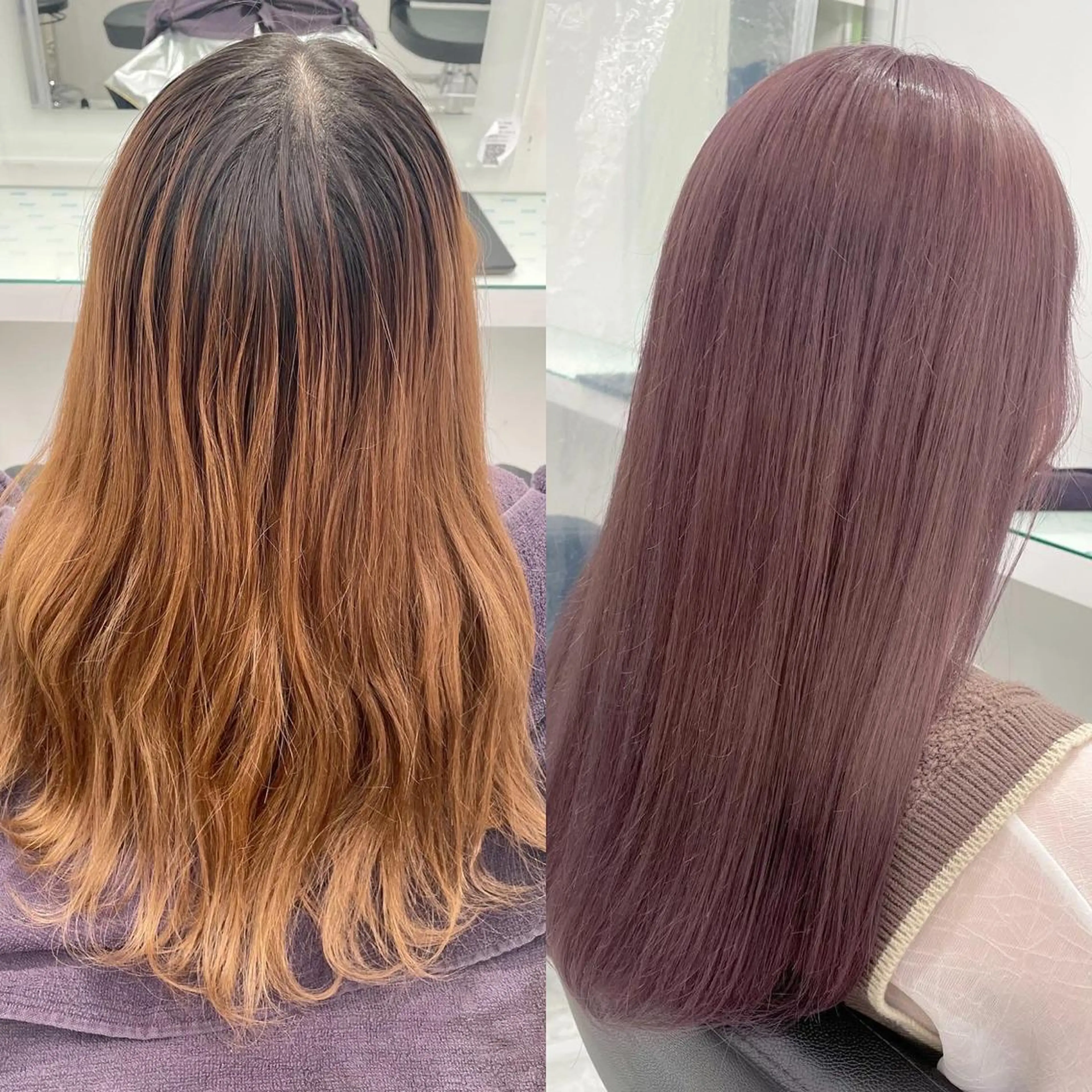 ロング カラー 暖色🩷透明感カラー ♡Maika♡のヘアスタイル