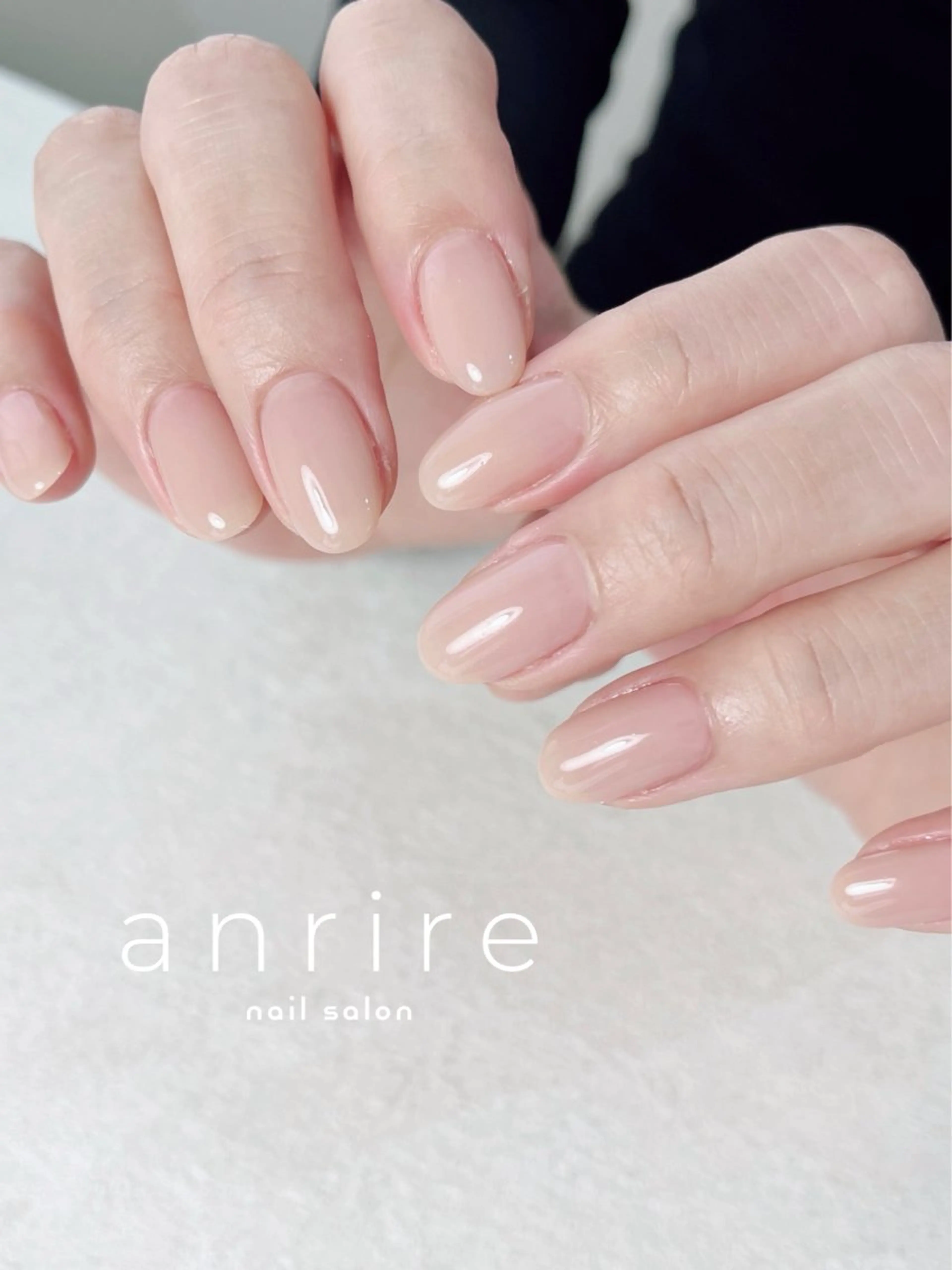 ネイル ジェルネイル ワンカラーネイル パラジェル シンプルネイル 春ネイル ハンドネイル nailsalon anrireのネイルデザイン