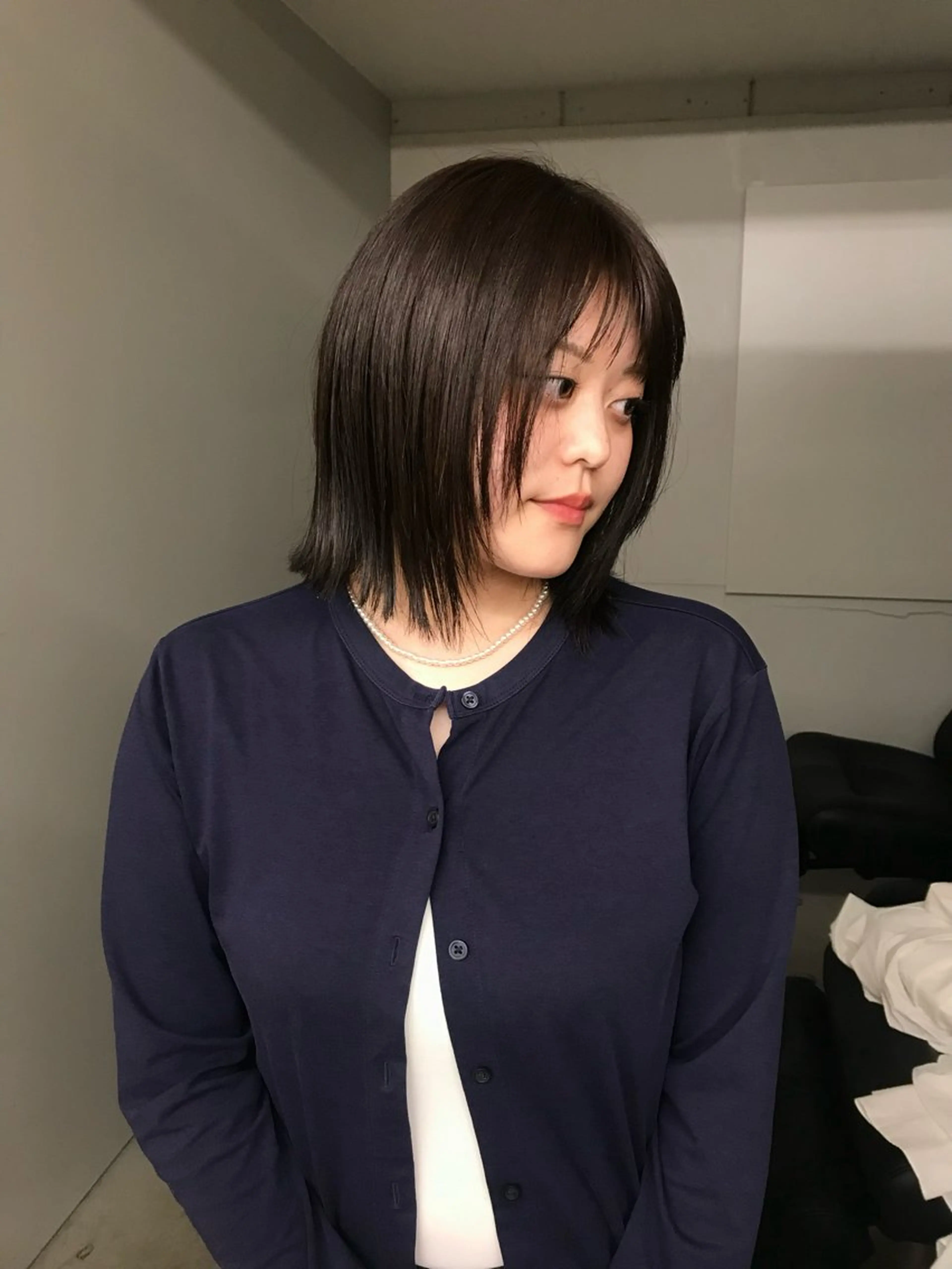 ミディアム カラー 透明感艶カラー/ リュウジンキョウカのヘアスタイル