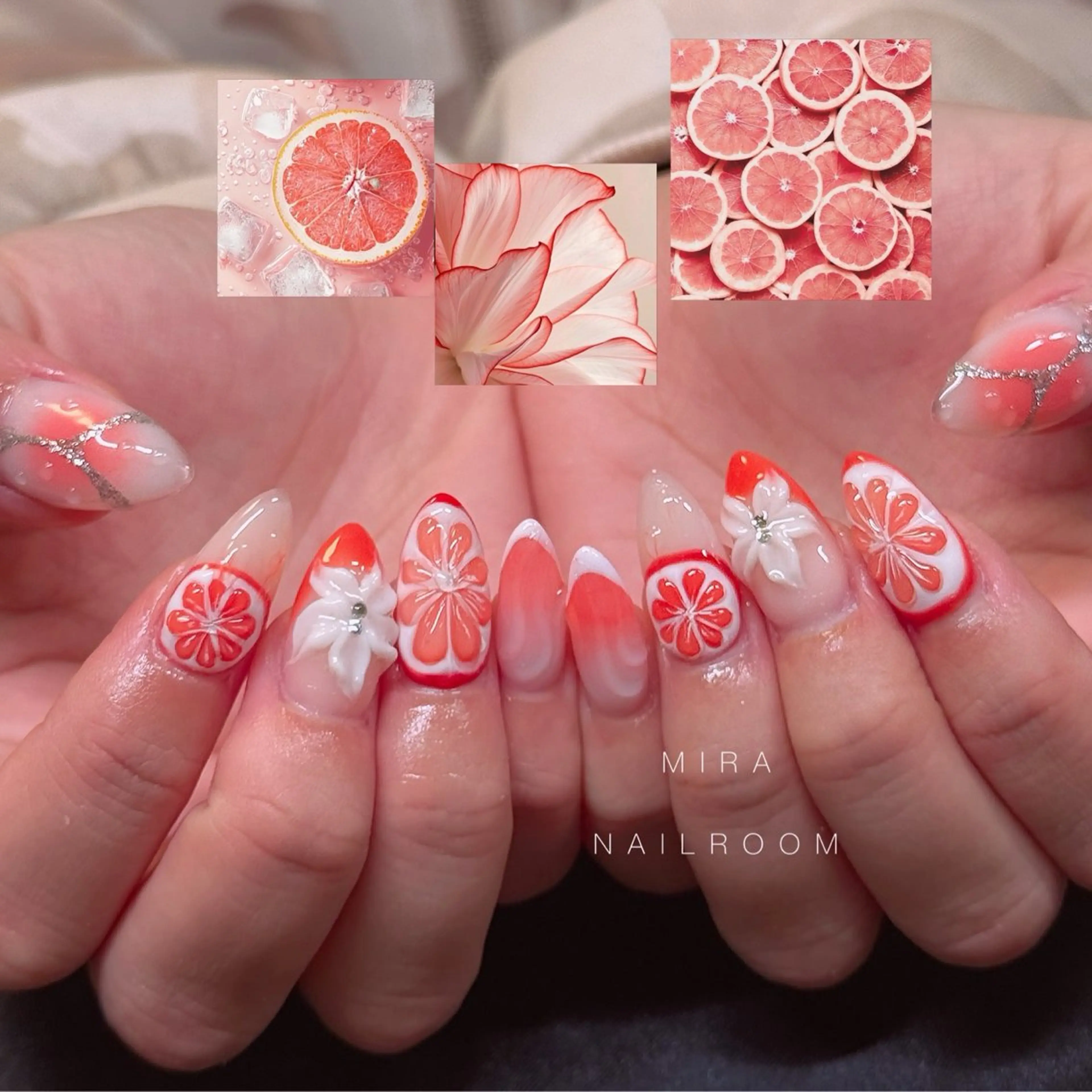 ネイル 長さ出し MIRA NAILROOMのネイルデザイン