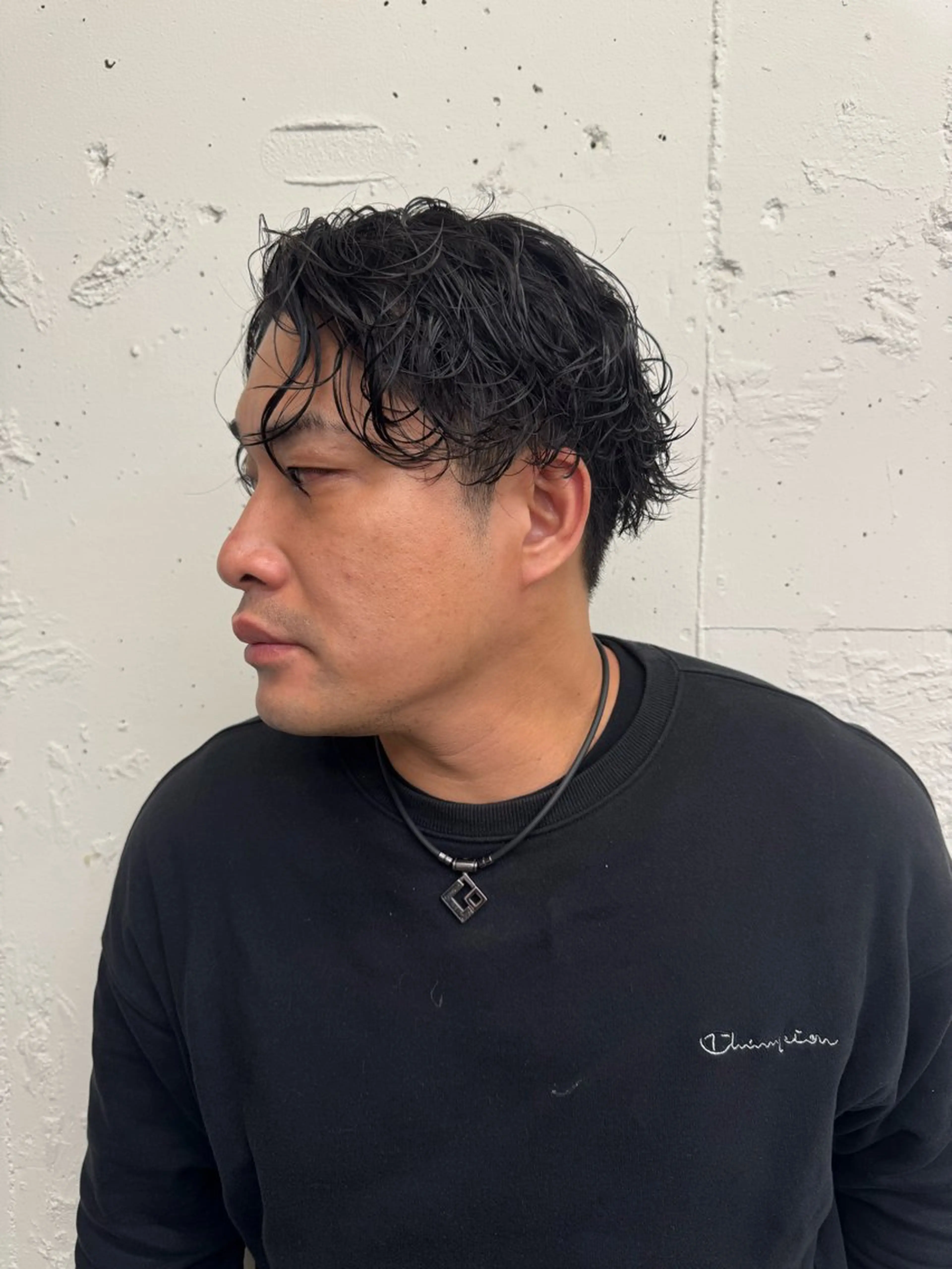 ショート パーマ メンズ センターパート メンズパーマ シャドーパーマ メンズショート ショートヘア カット パーマ トリートメント 💈メンズ特化💈 TASUKUのヘアスタイル