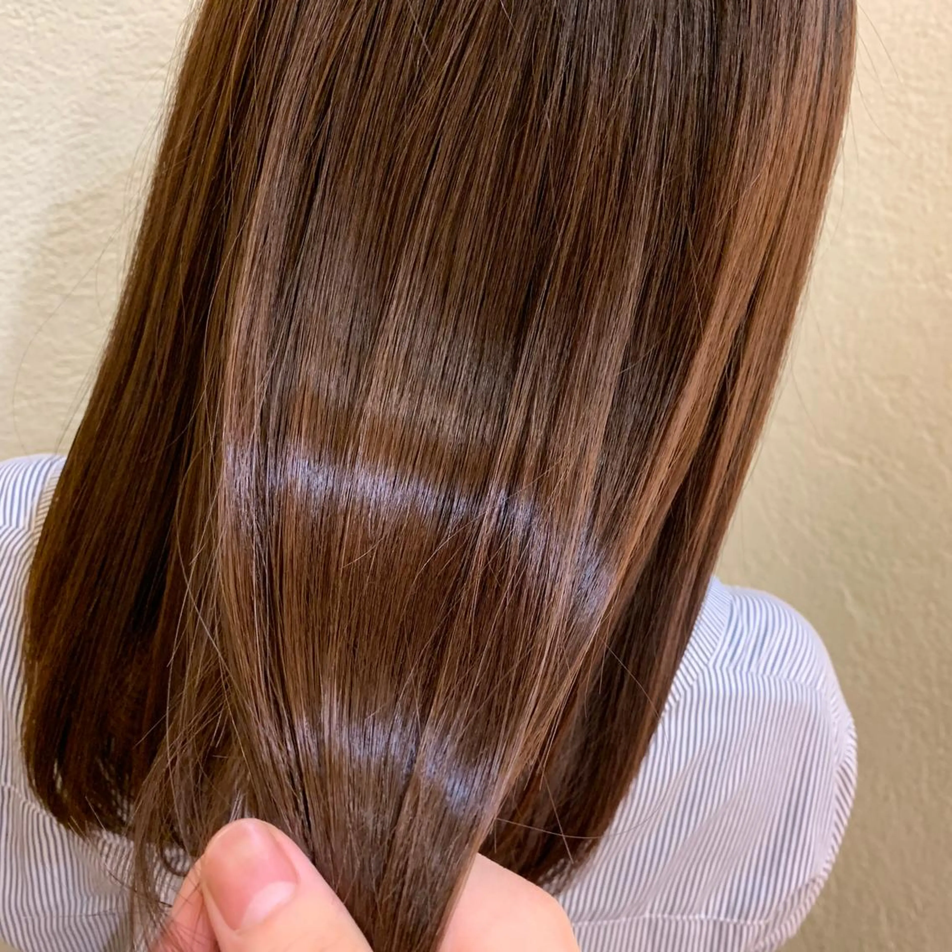 セミロング 縮毛矯正×髪質改善 小笠原大樹のヘアスタイル